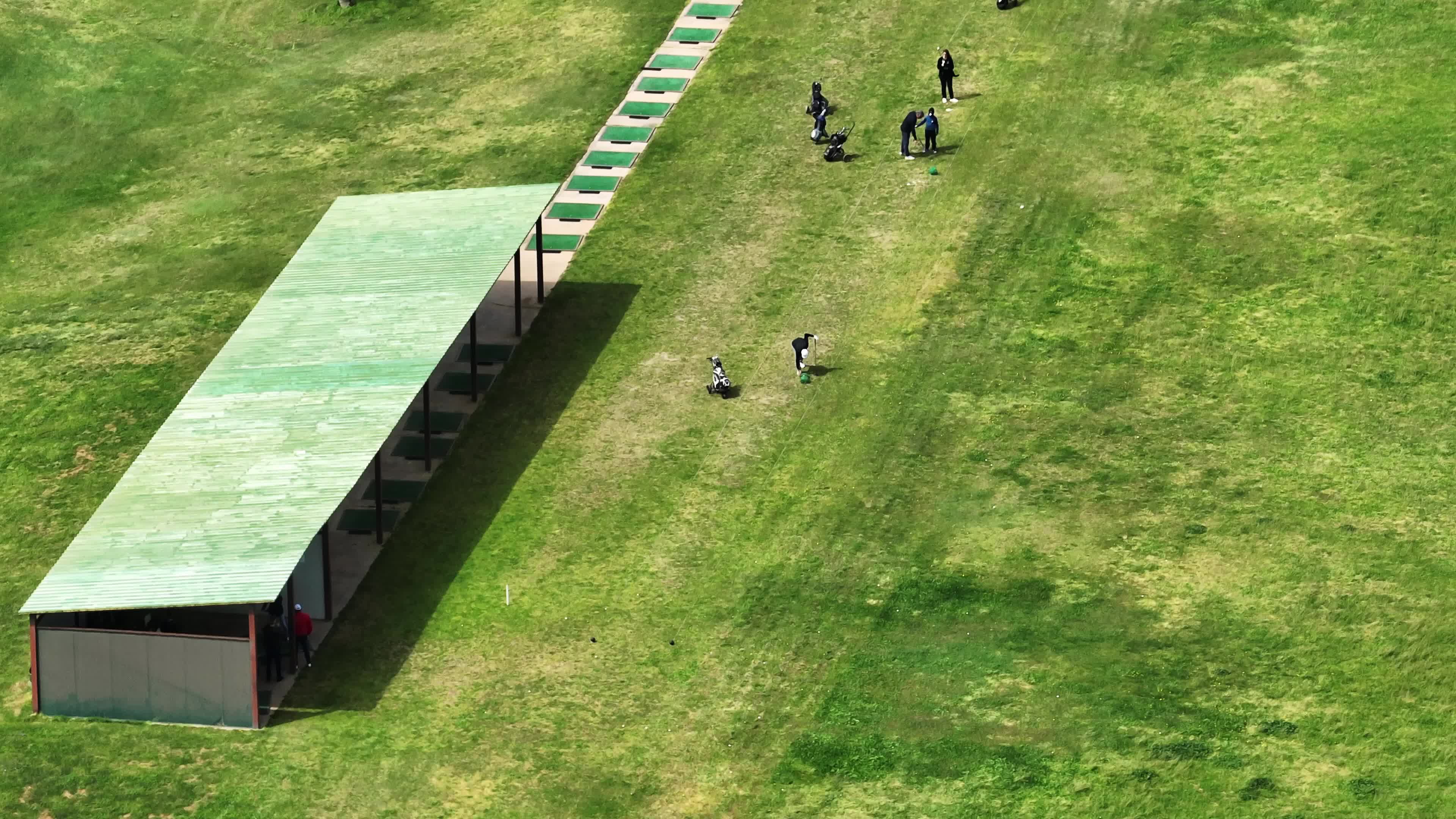 Aerial view of a Golf Club in Lecce, Italy