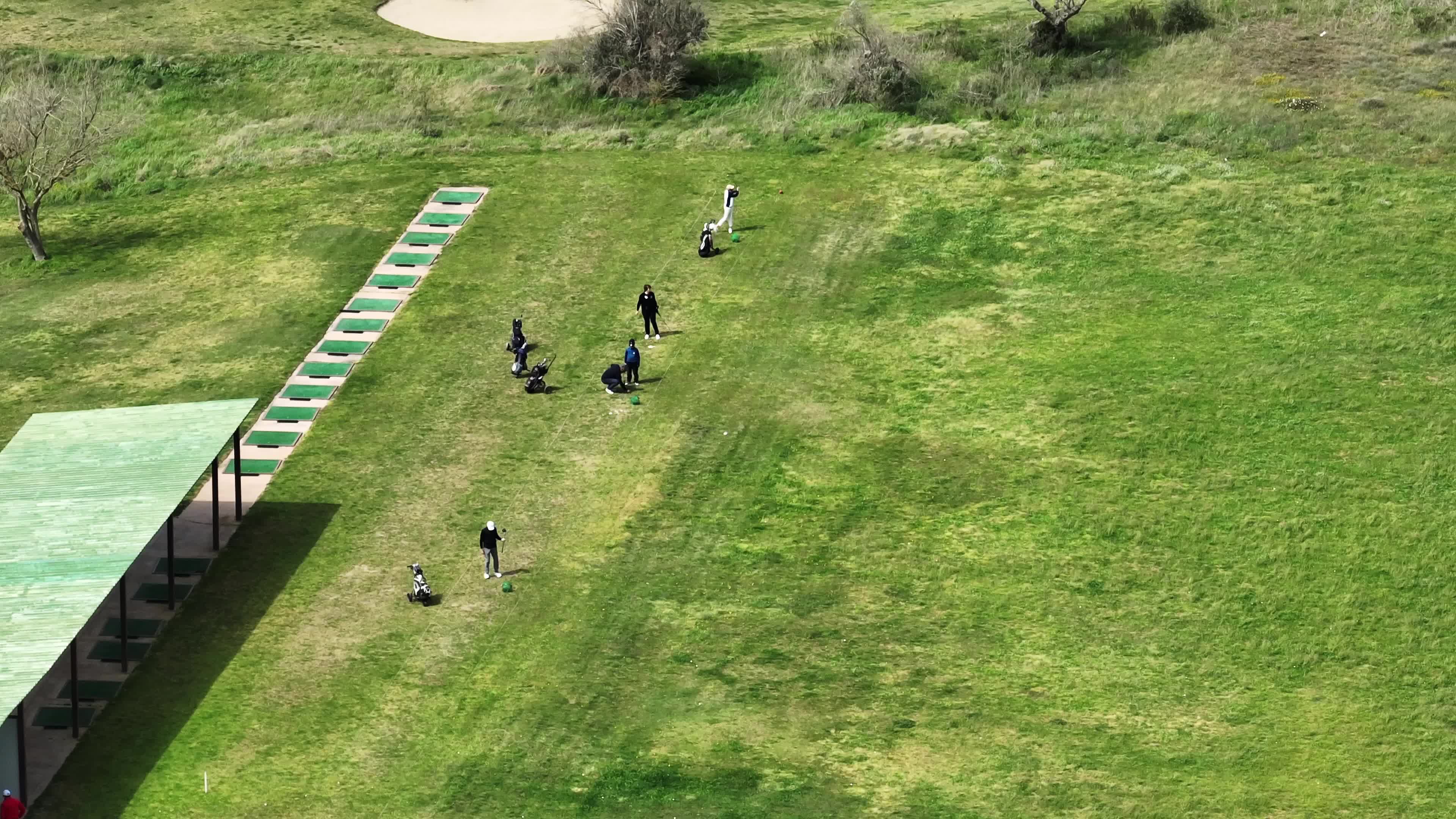 Aerial view of a Golf Club in Lecce, Italy