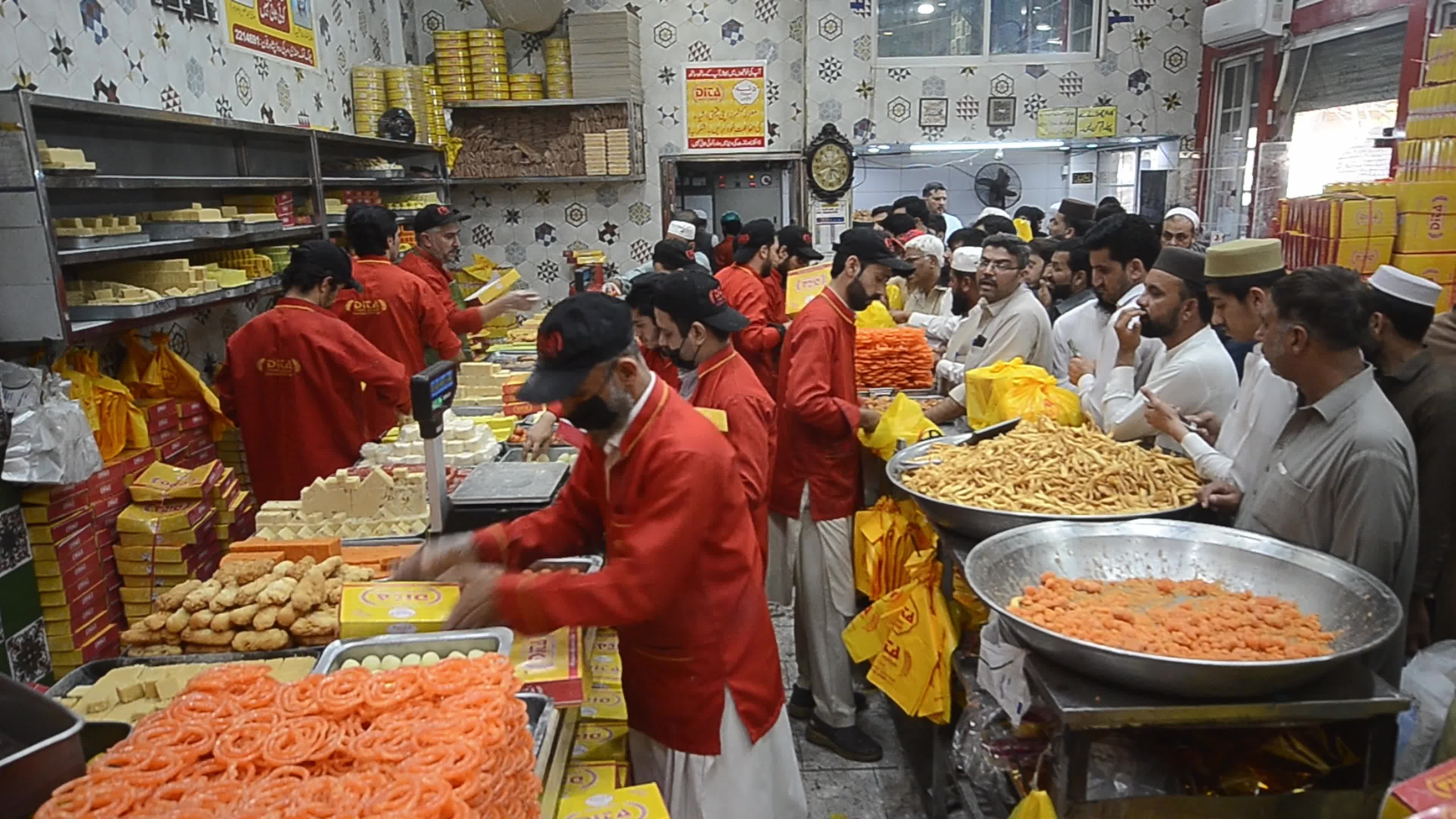 Sweets sales ahead of Eid al-Fitr in Pakistan 