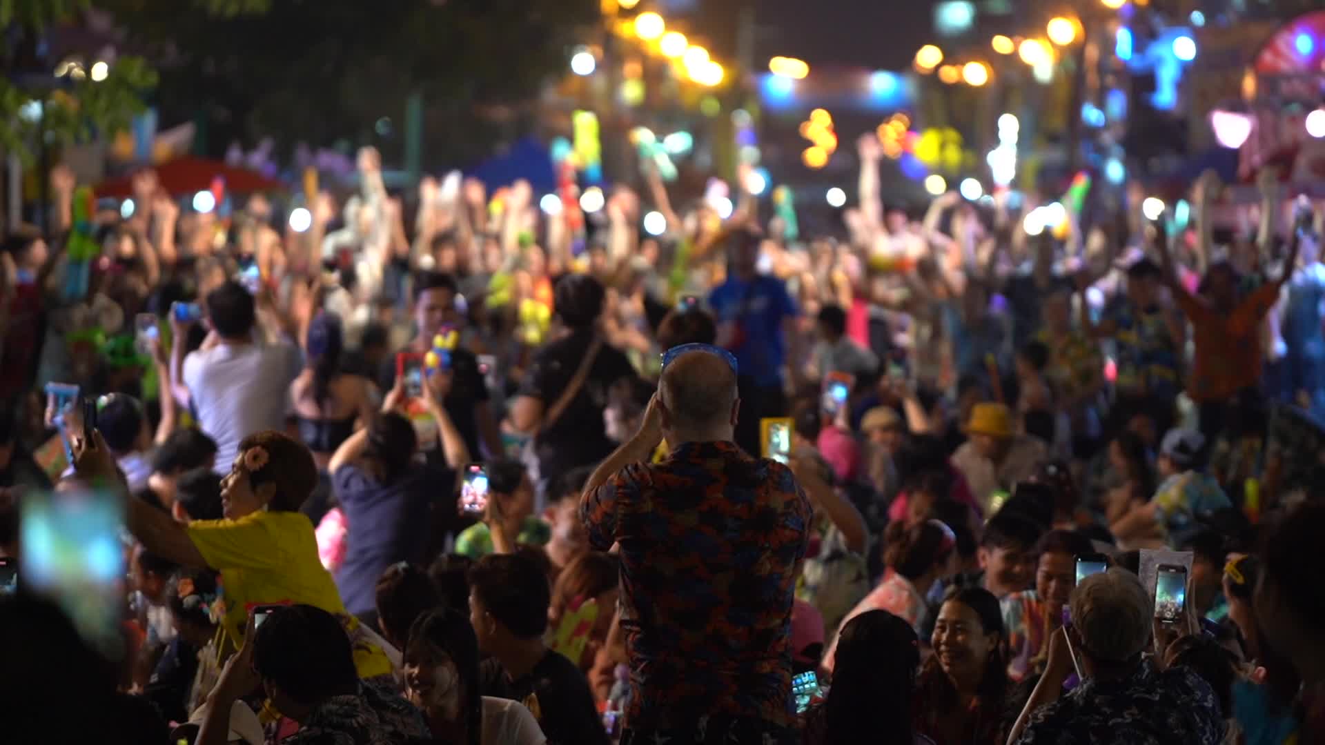 Songkran Traditional New Year Celebration in Thailand.