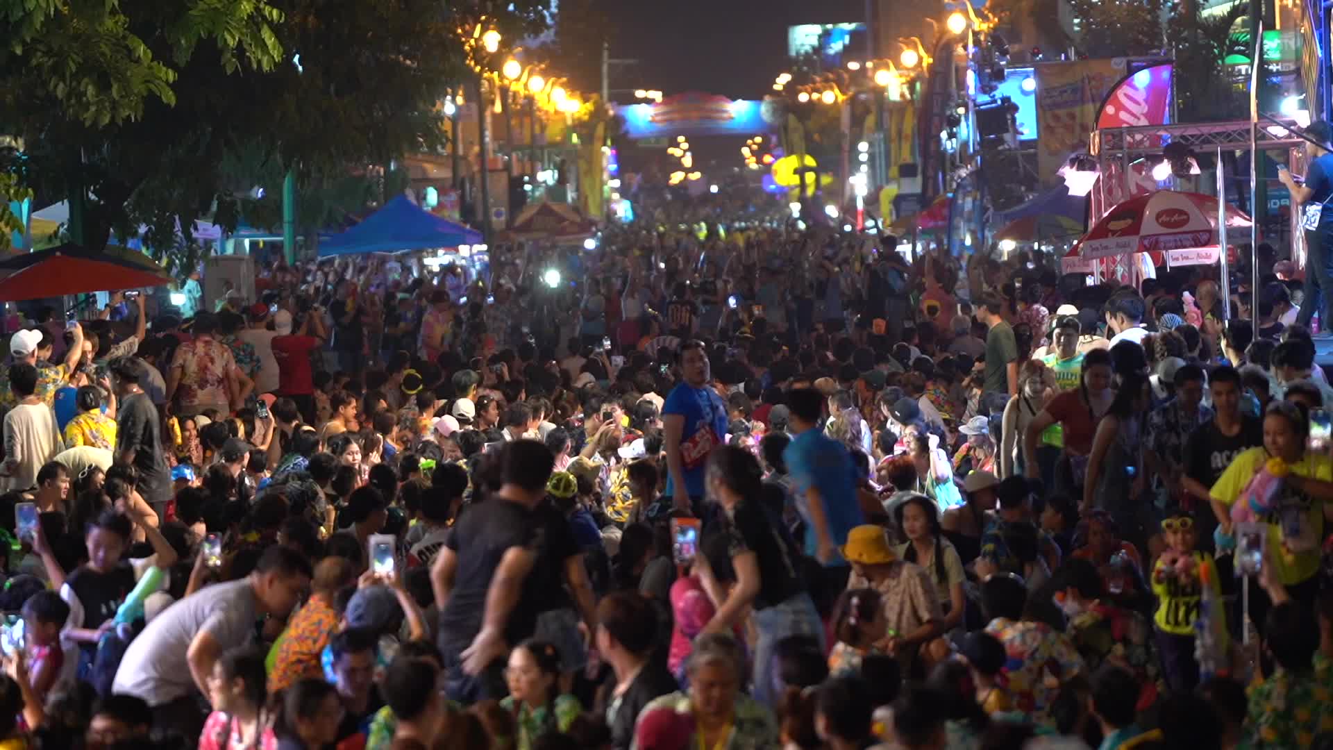 Songkran Traditional New Year Celebration in Thailand.