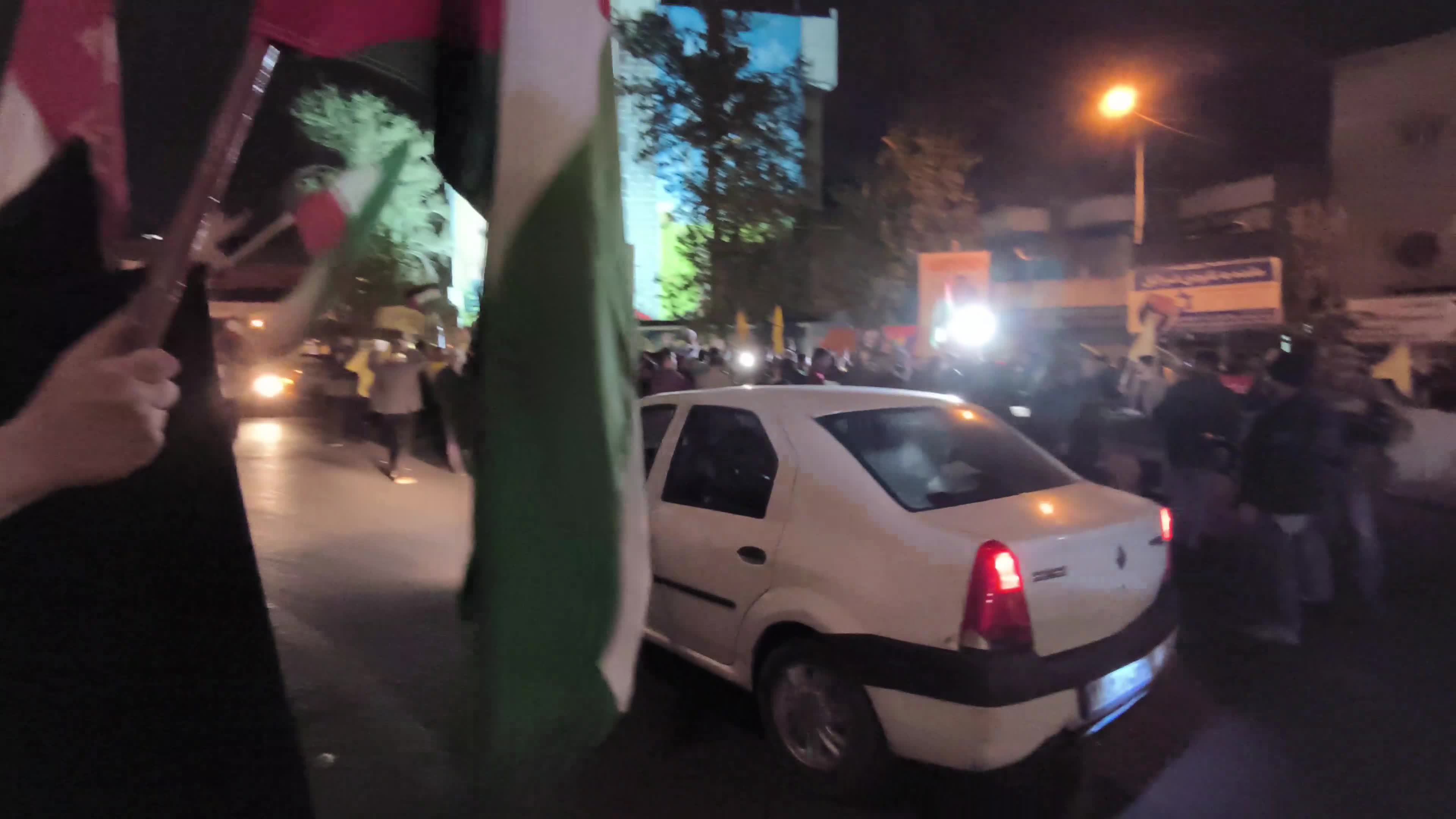 Iranians celebrate Iran’s IRGC missile and UAV attack against Israel