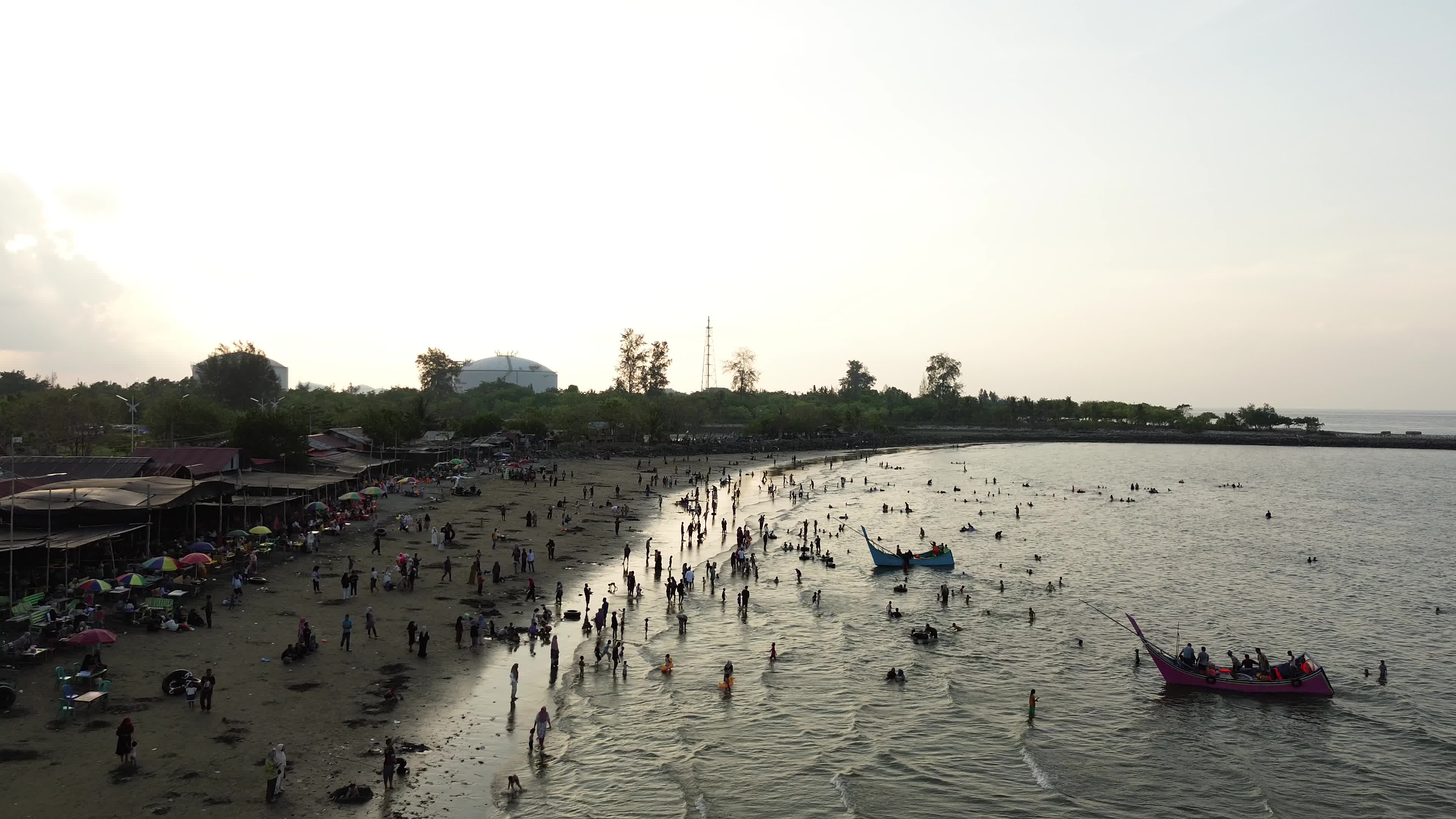 Eid Al-Fitr Holidays on the Beach in Aceh