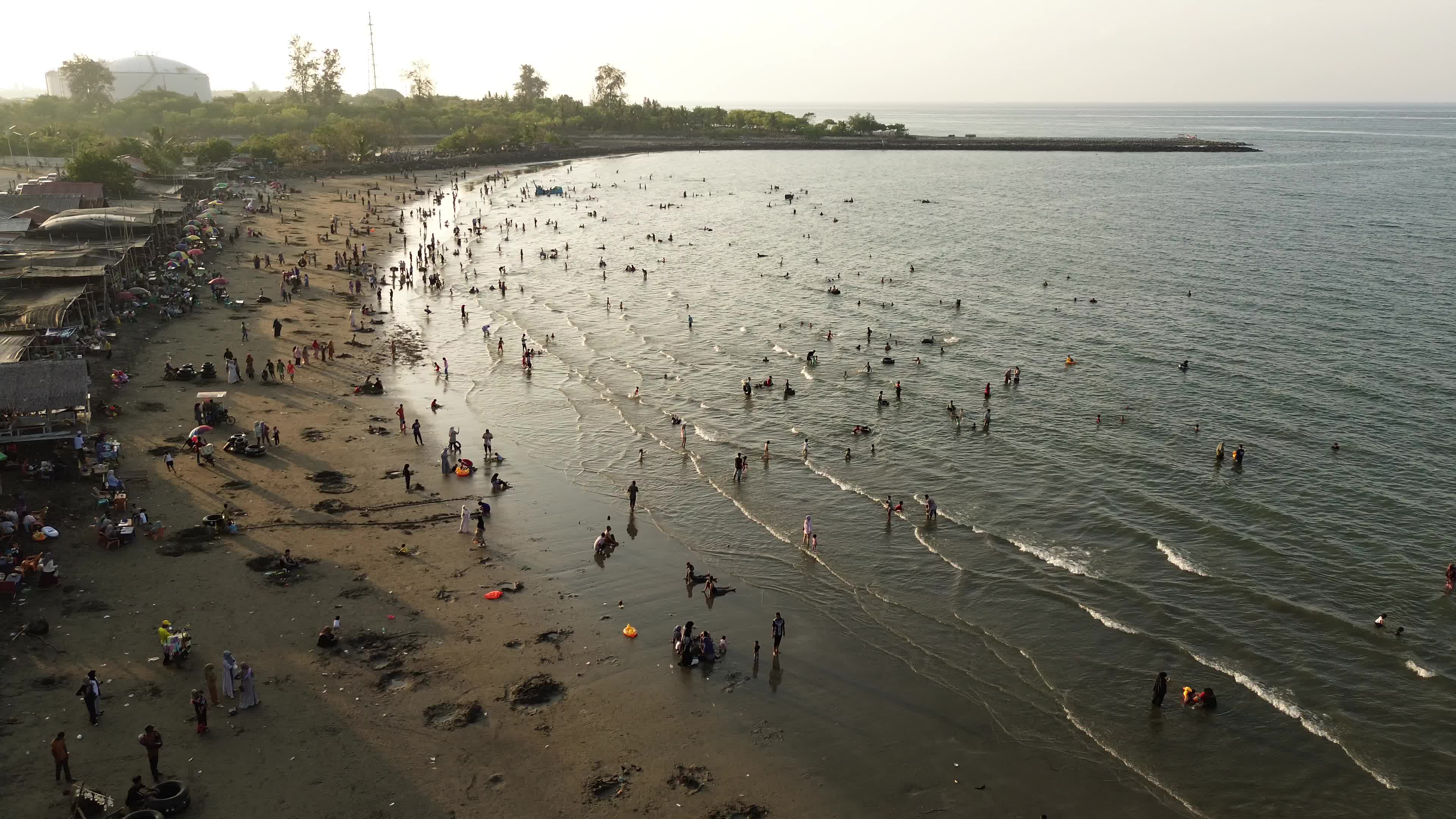 Eid Al-Fitr Holidays on the Beach in Aceh