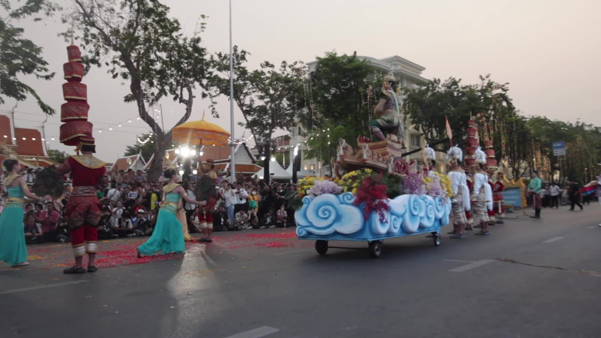 Parade to promote of Thai Songkran Water Festival