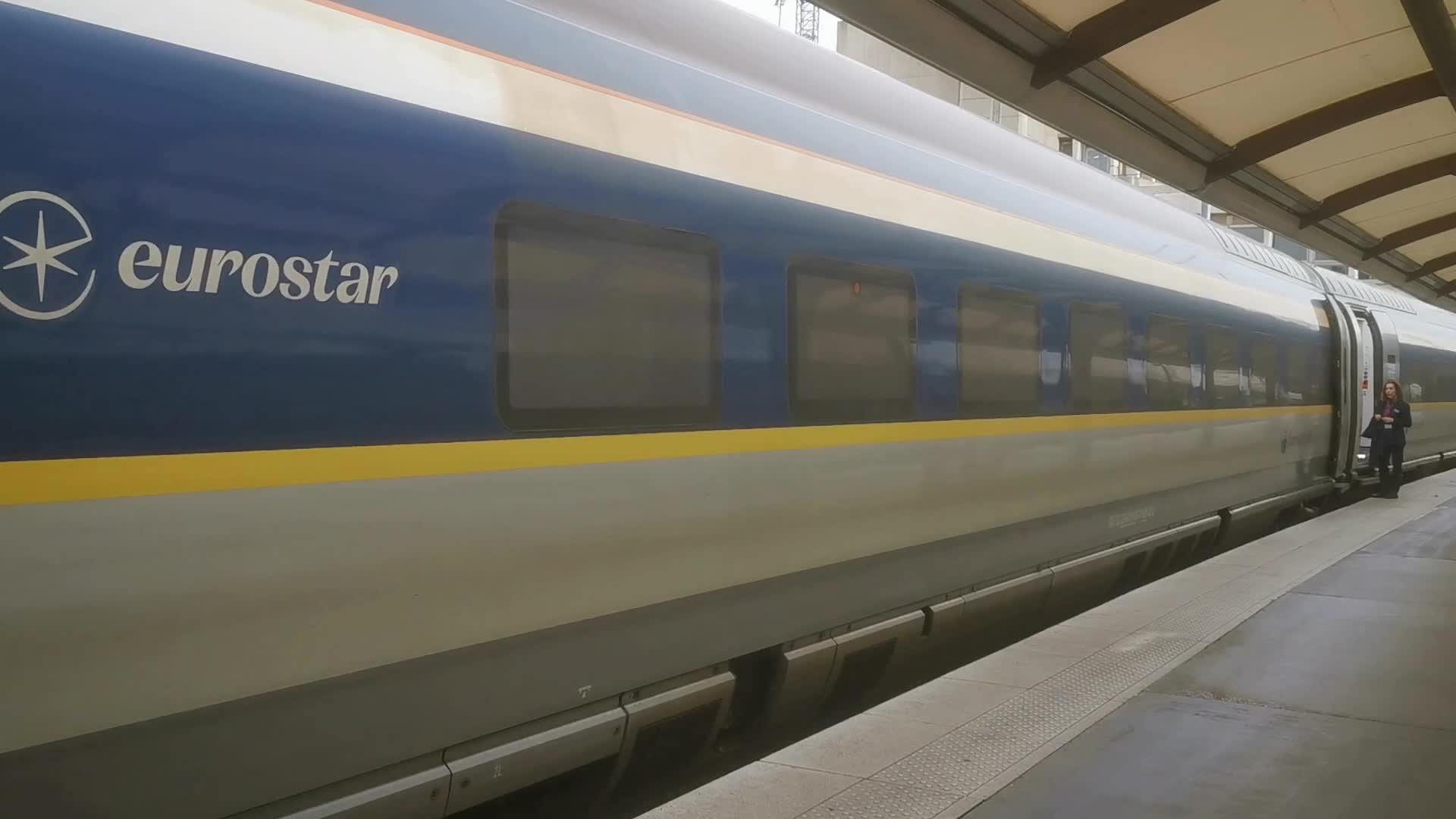 Gare du Nord and the Eurostar train 
