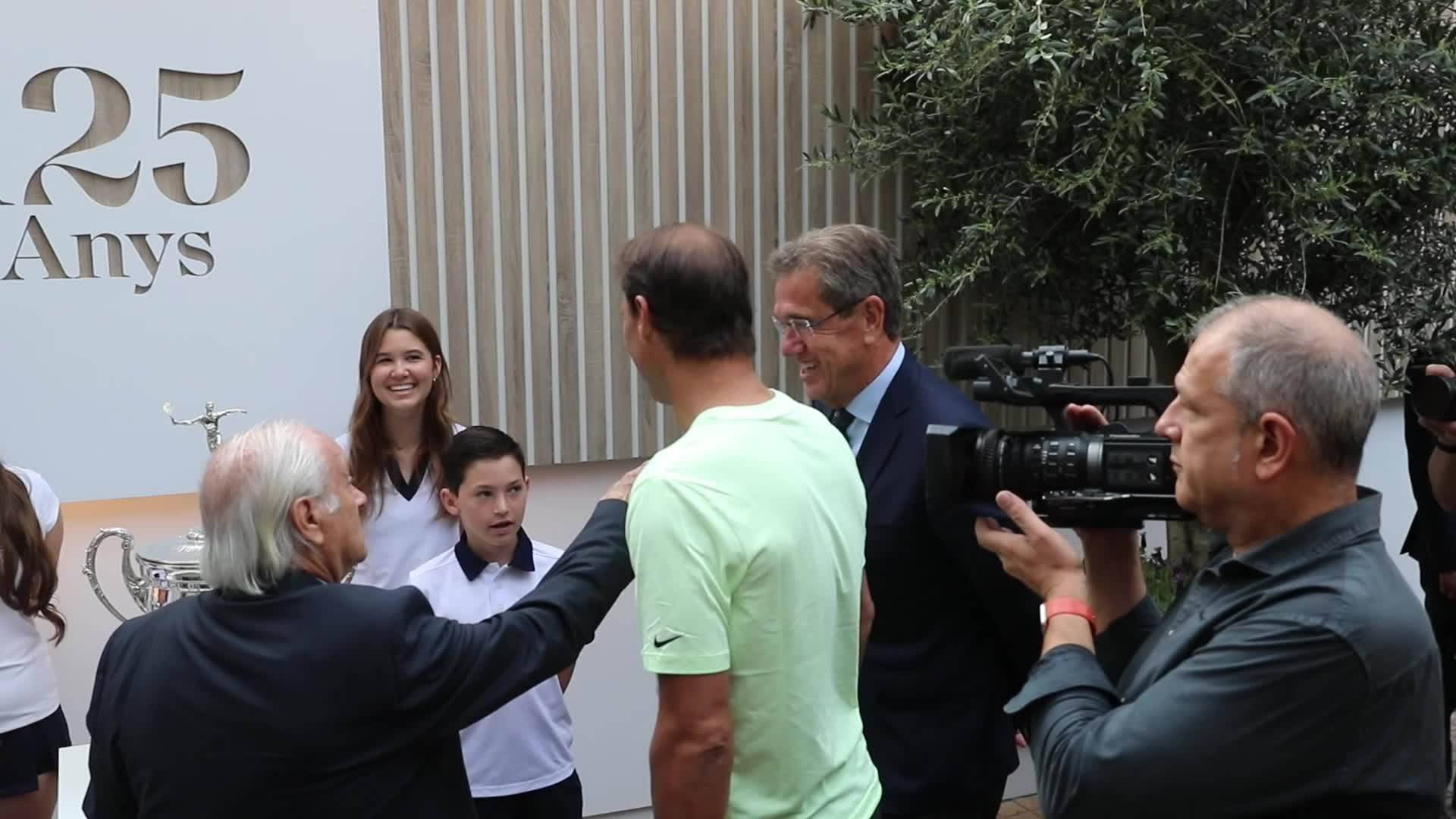 Rafa Nadal at the presentation of the Barcelona Open Banc Sabadell