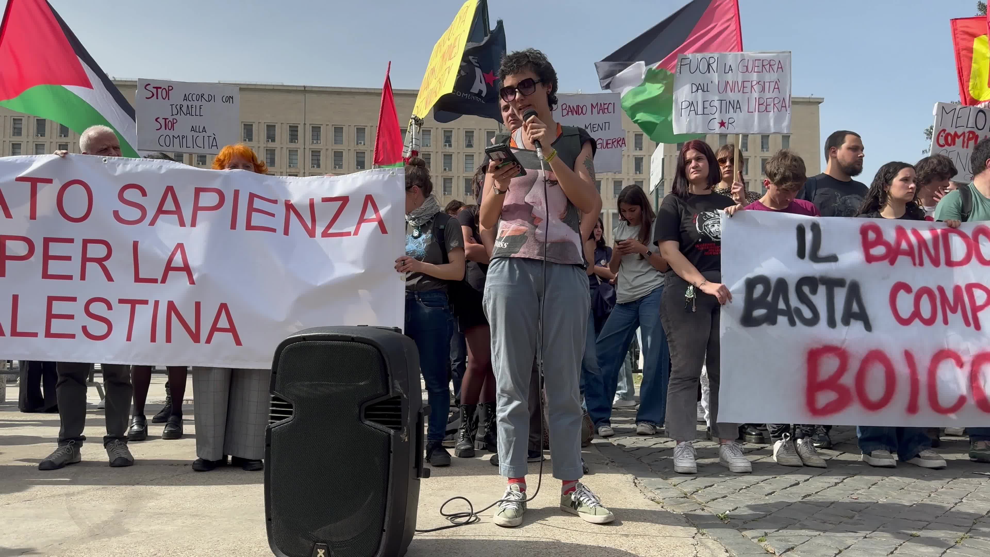Pro-Palestine sit-in in Rome