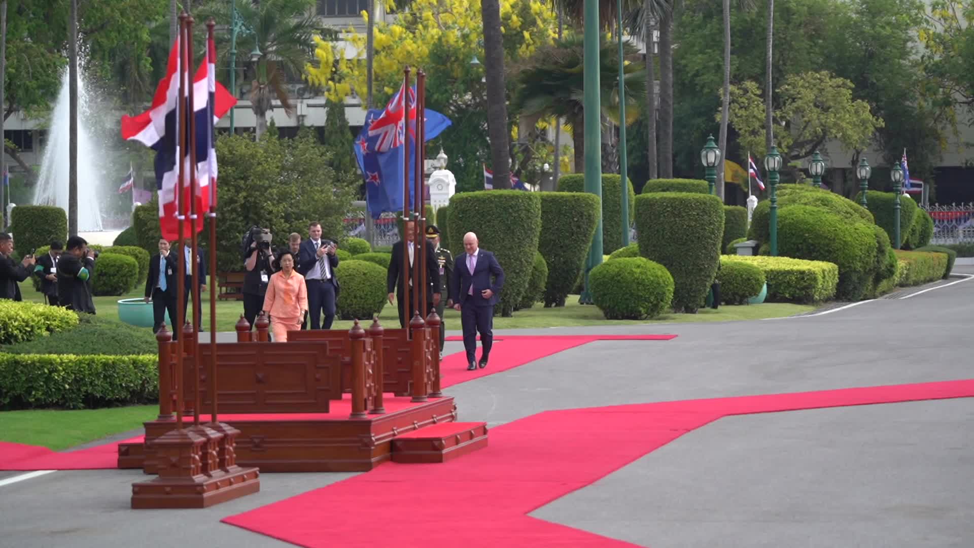 New Zealand's Prime Minister Visits Thailand.
