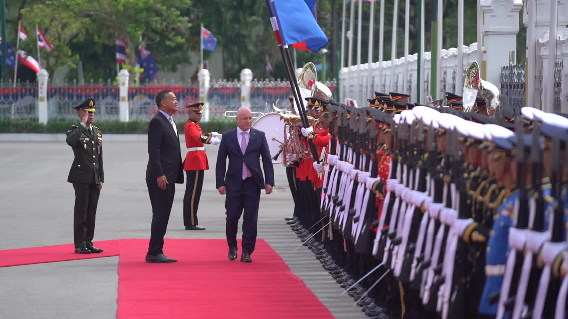 New Zealand's Prime Minister Visits Thailand.