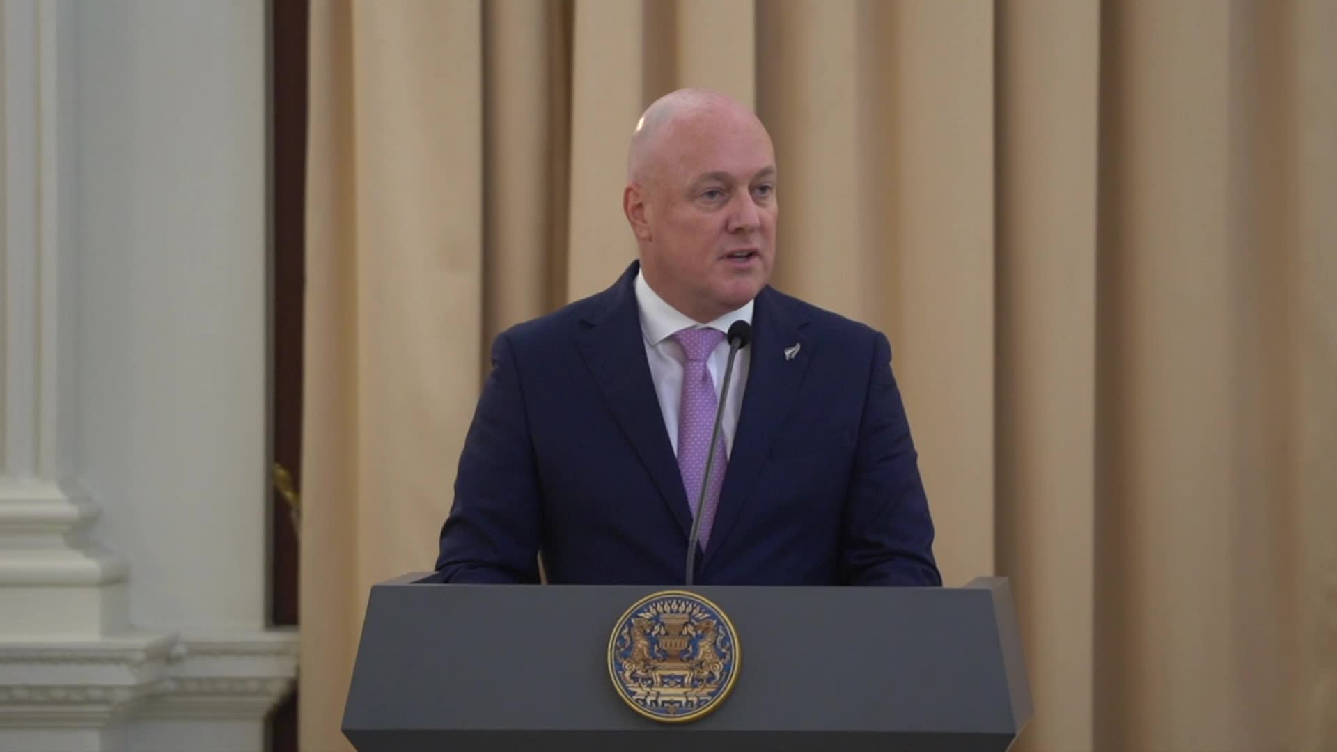 New Zealand's Prime Minister Visits Thailand.