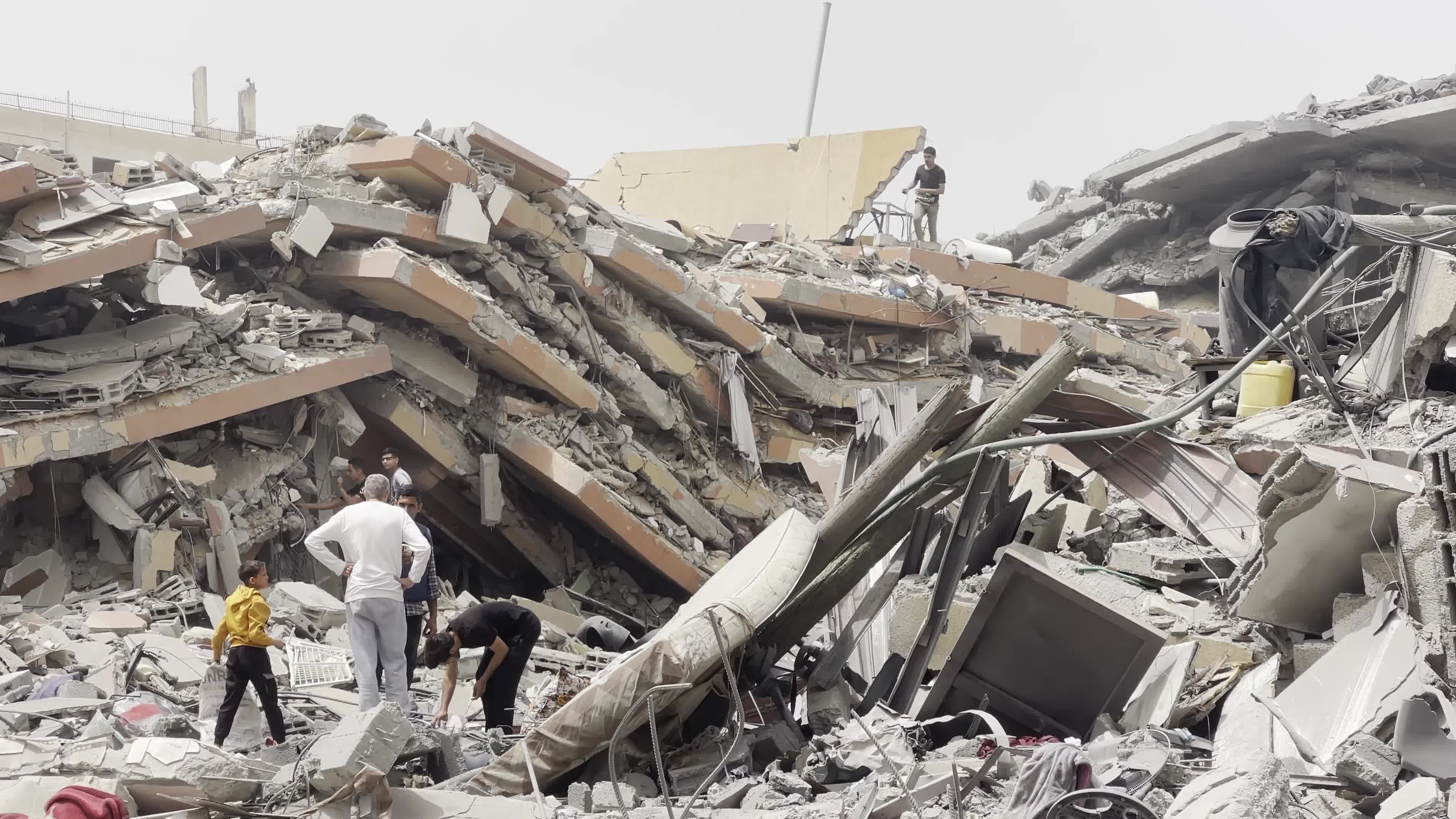 Aftermath of Israeli Airstrike In Gaza, Palestine