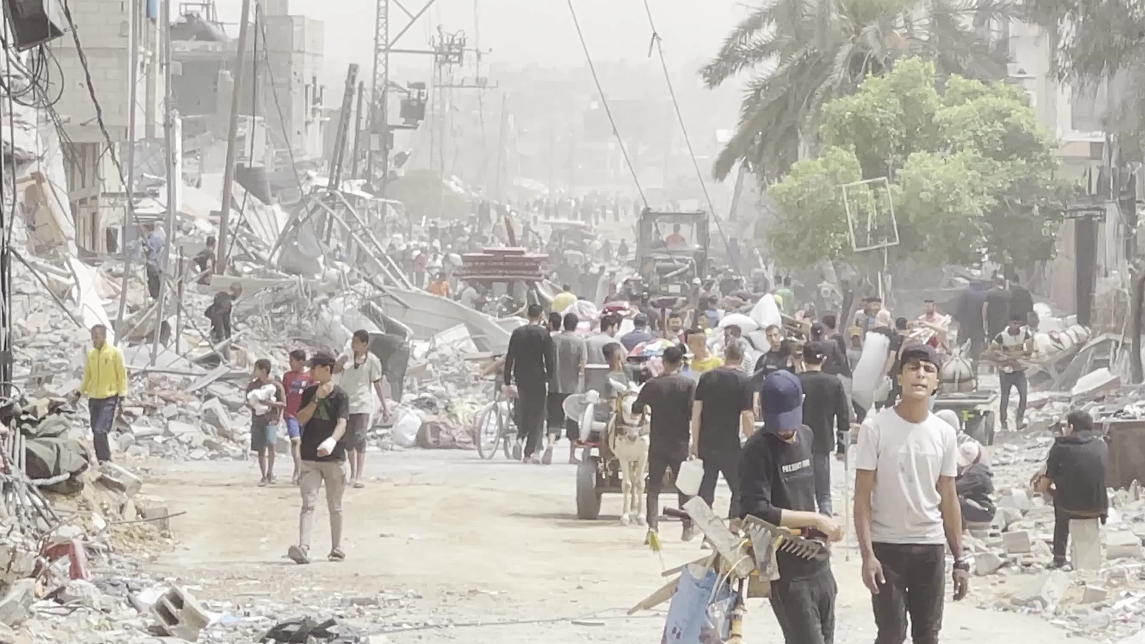 Aftermath of Israeli Airstrike In Gaza, Palestine