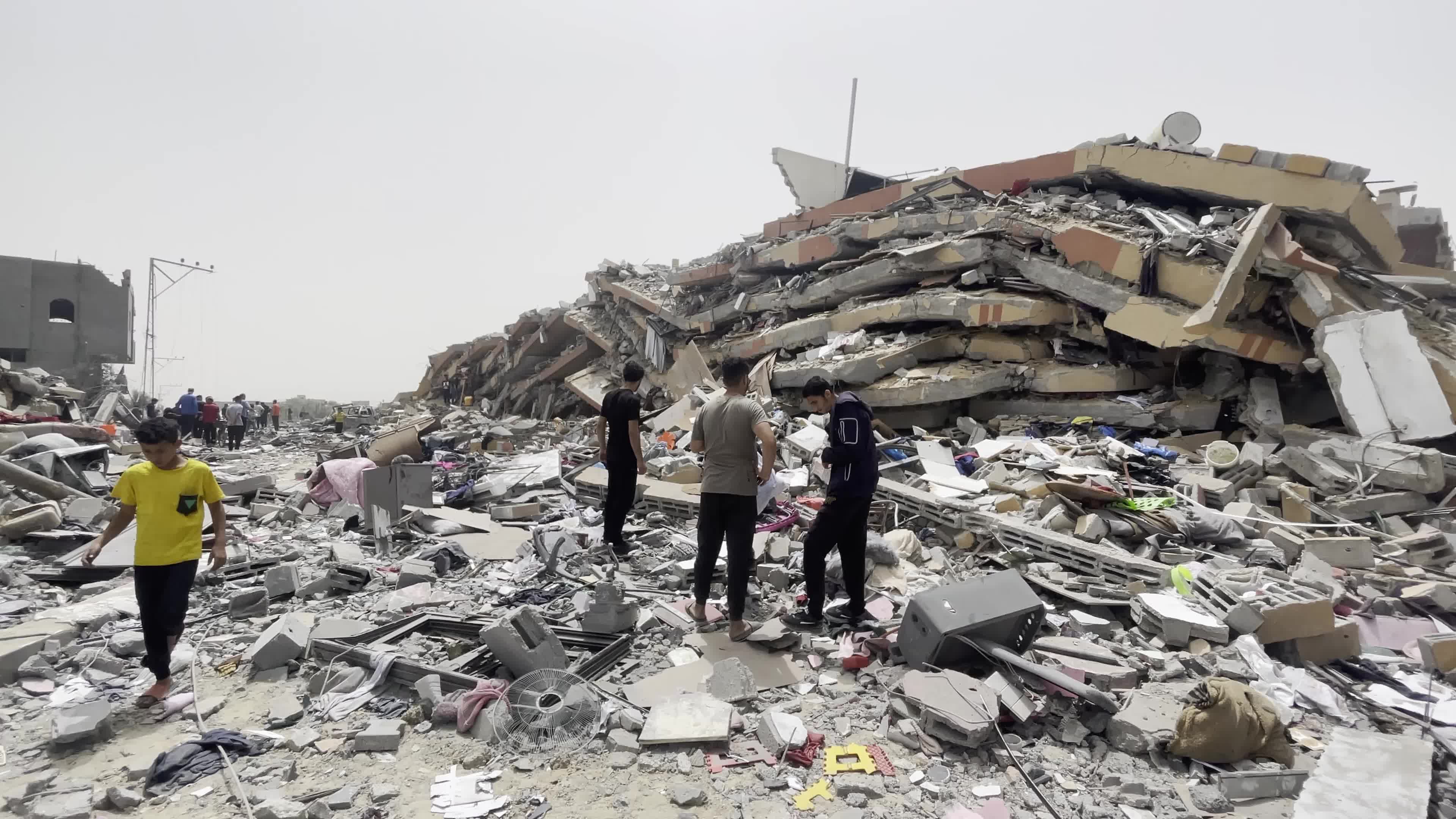 Aftermath of Israeli Airstrike In Gaza, Palestine