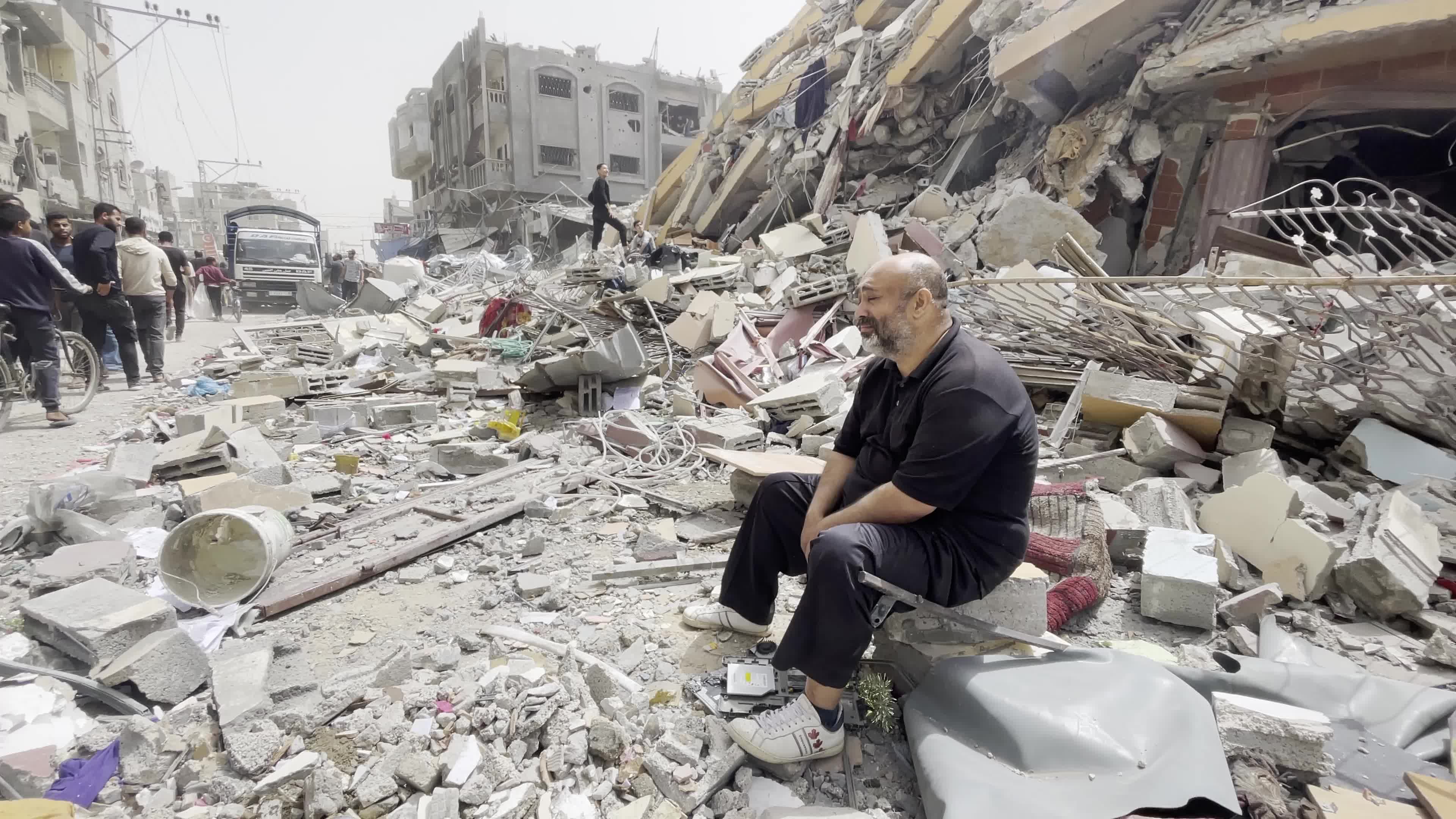 Aftermath of Israeli Airstrike In Gaza, Palestine