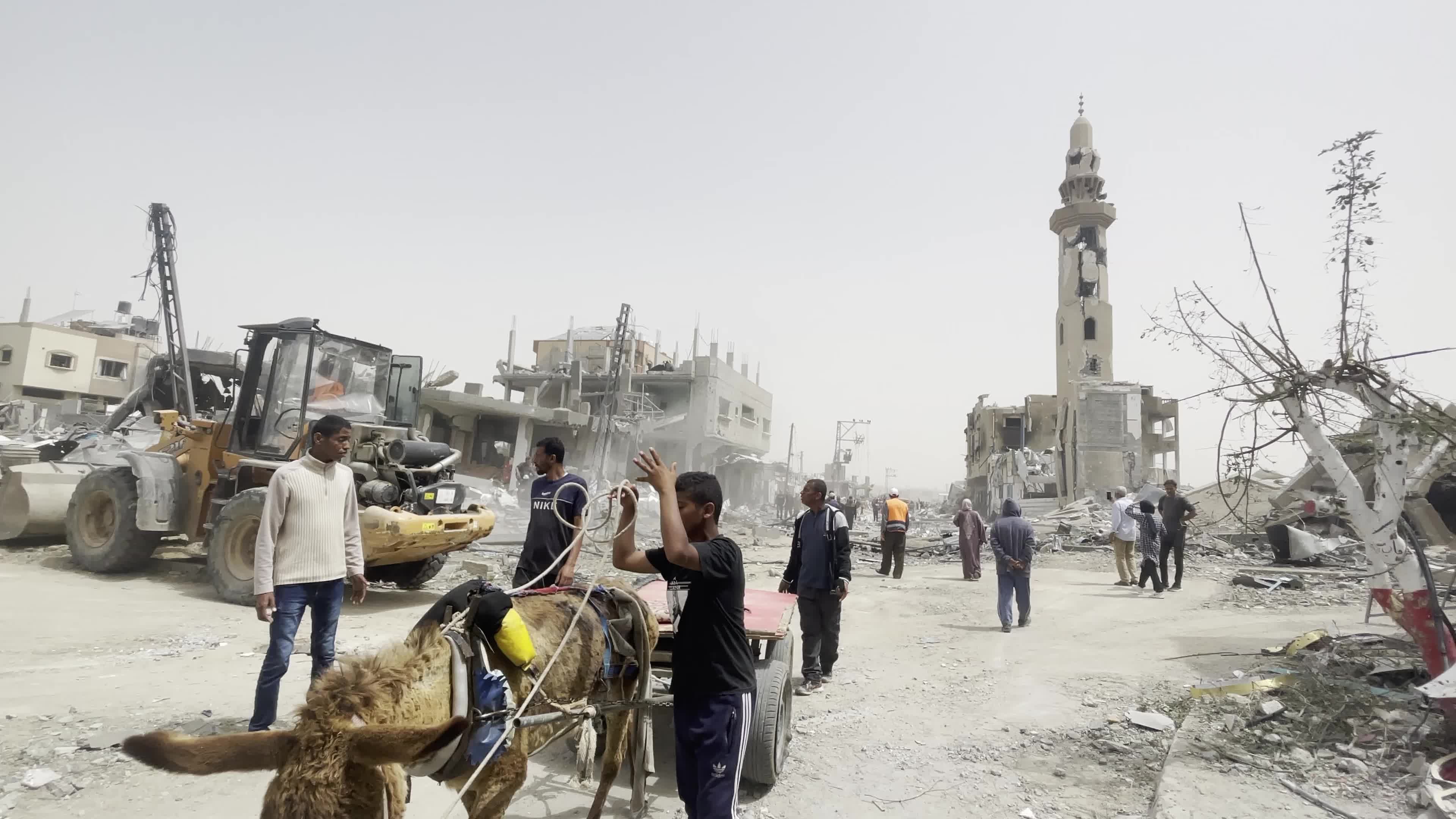 Aftermath of Israeli Airstrike In Gaza, Palestine