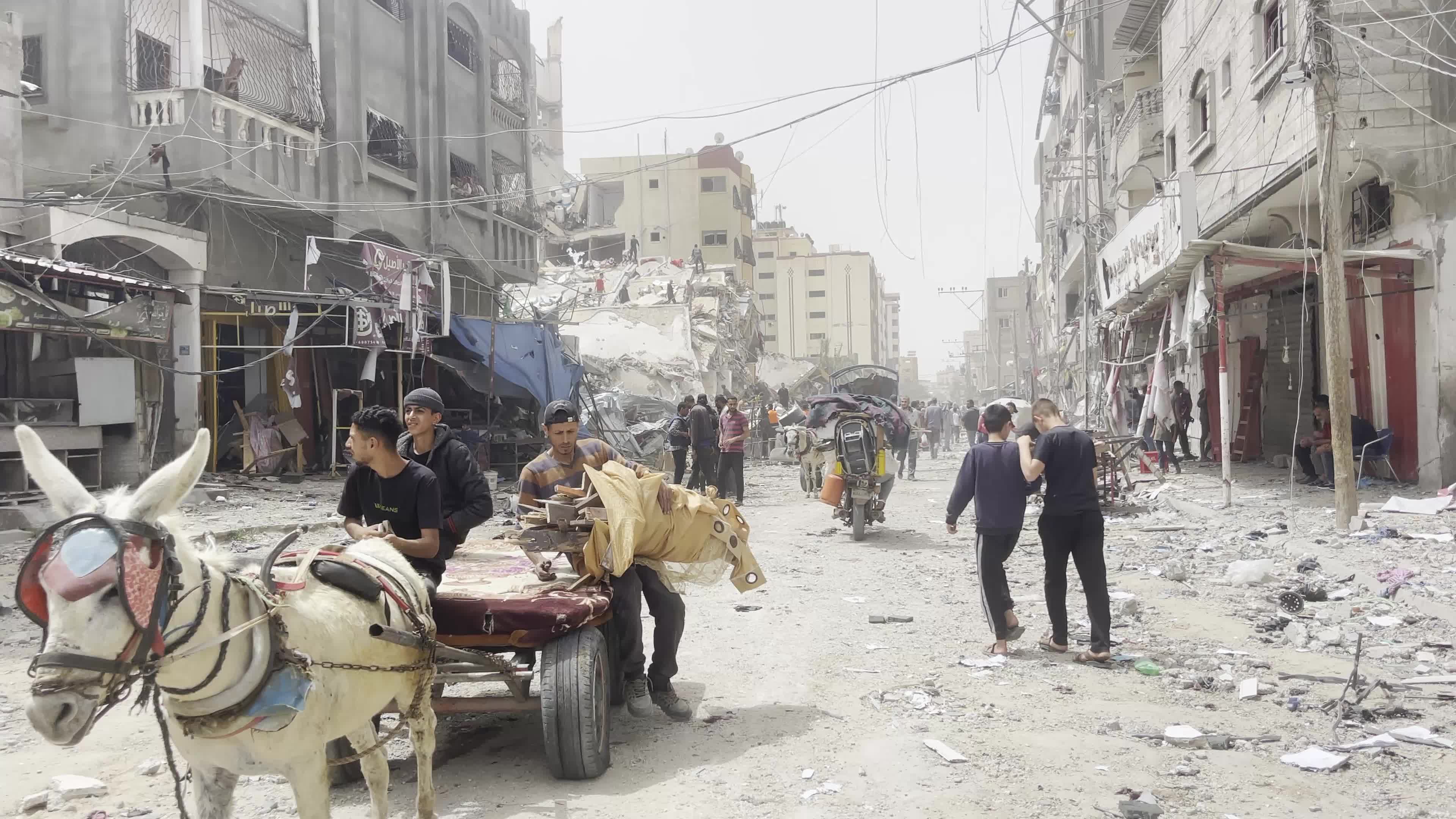 Aftermath of Israeli Airstrike In Gaza, Palestine