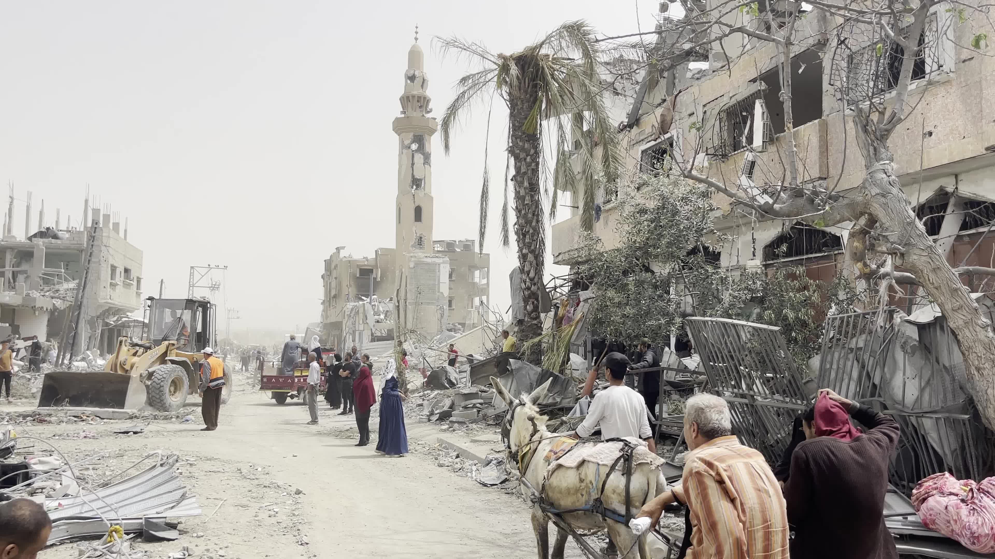 Aftermath of Israeli Airstrike In Gaza, Palestine