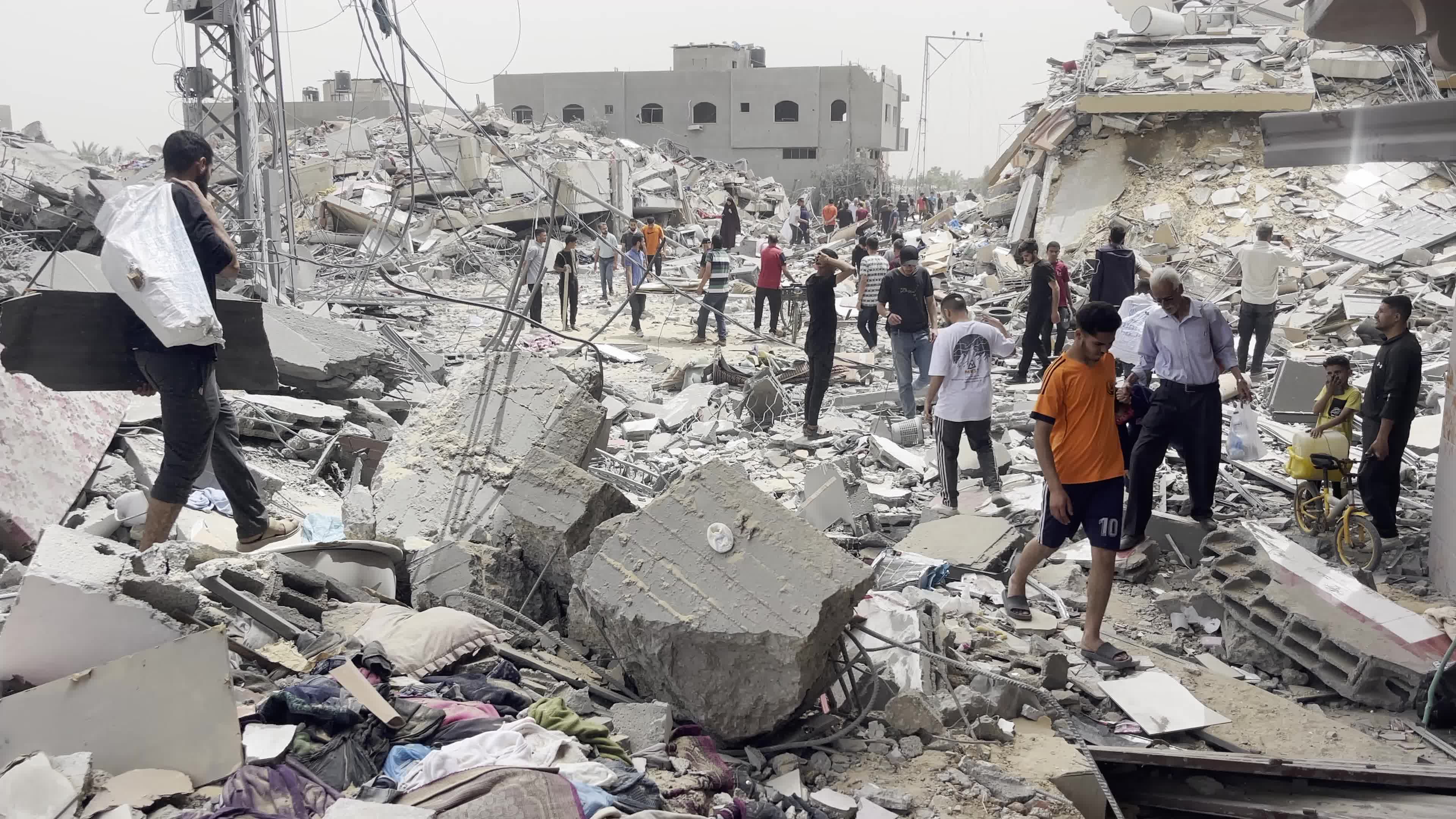 Aftermath of Israeli Airstrike In Gaza, Palestine