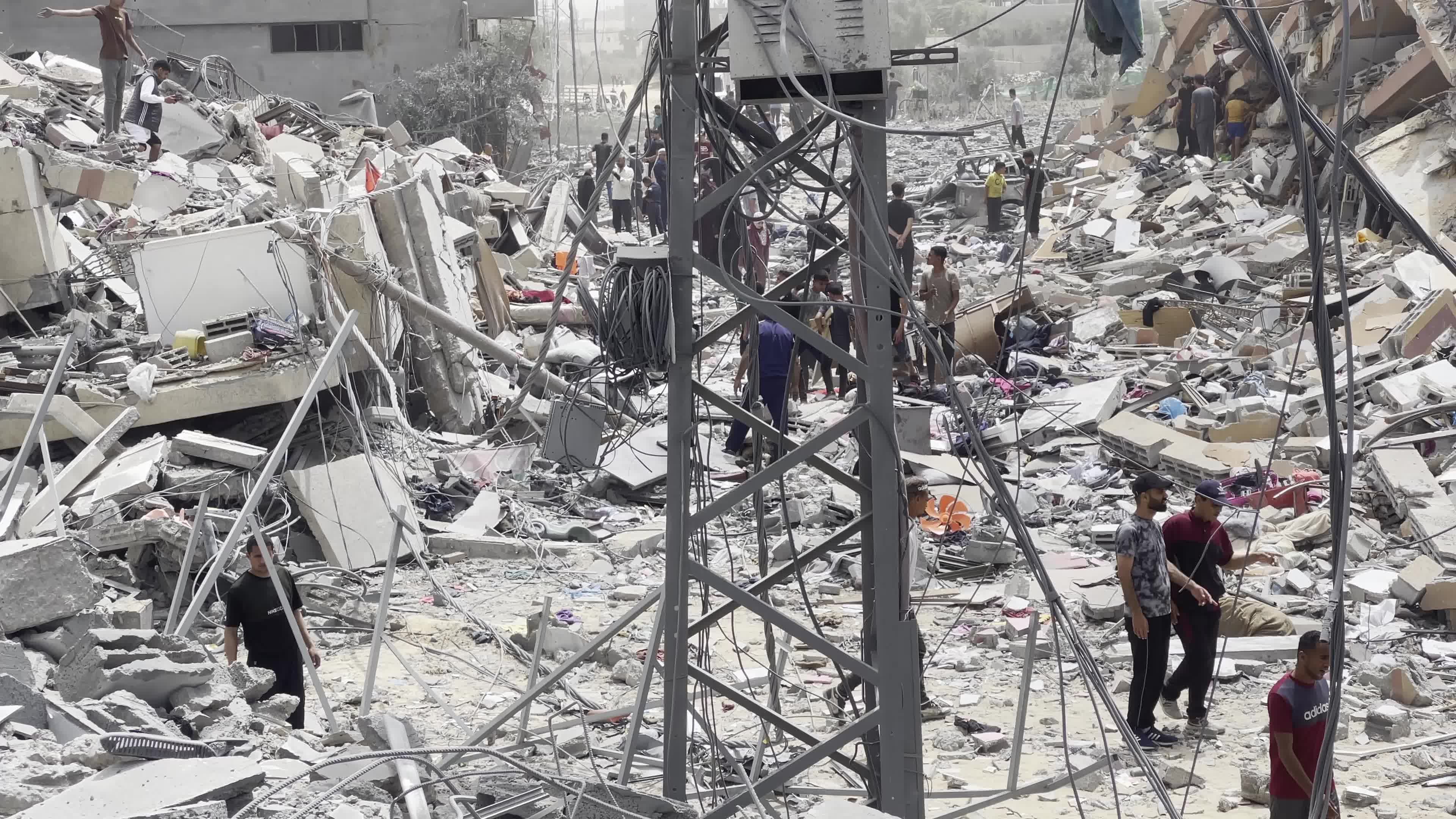 Aftermath of Israeli Airstrike In Gaza, Palestine