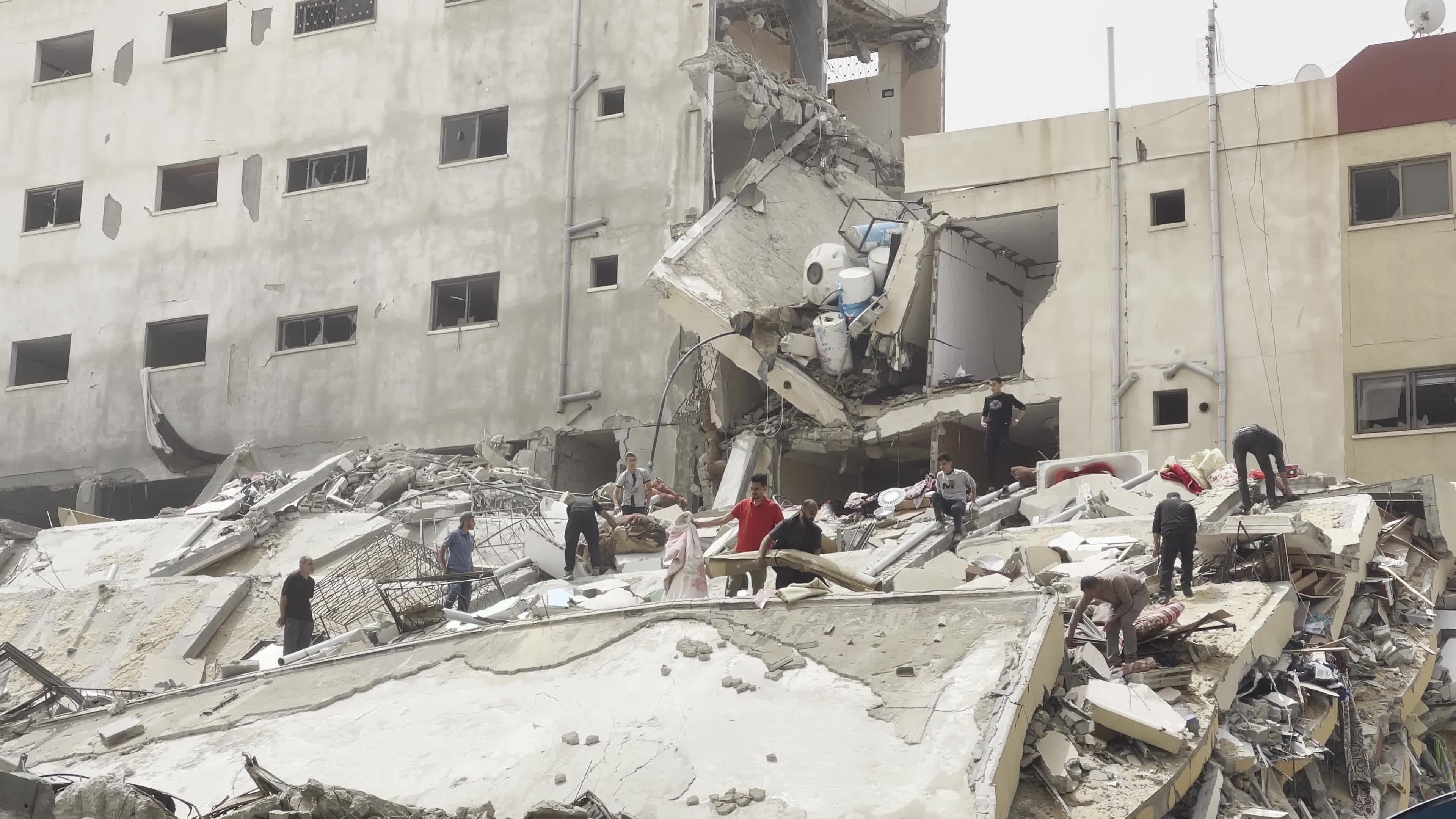Aftermath of Israeli Airstrike In Gaza, Palestine