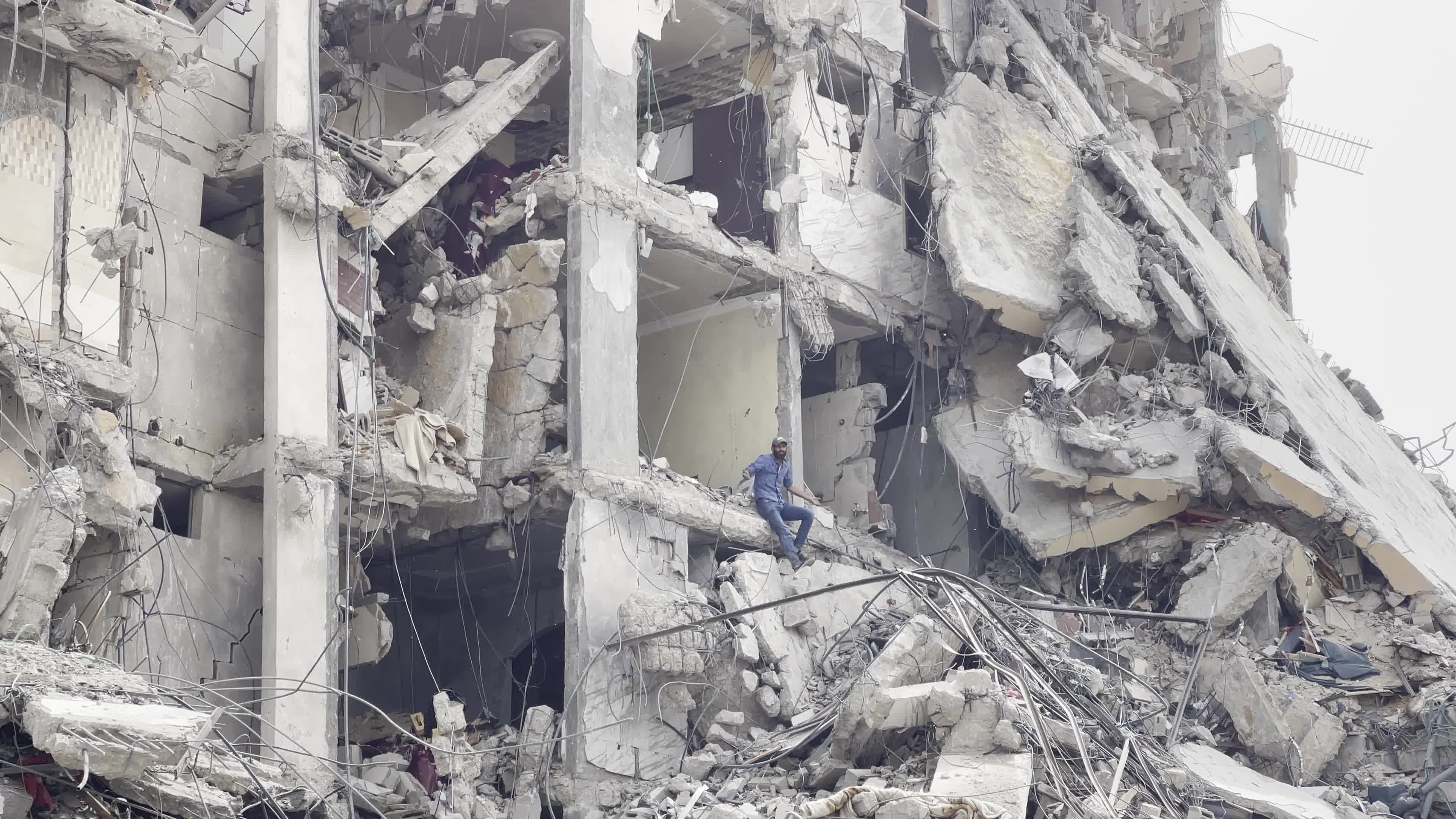Aftermath of Israeli Airstrike In Gaza, Palestine