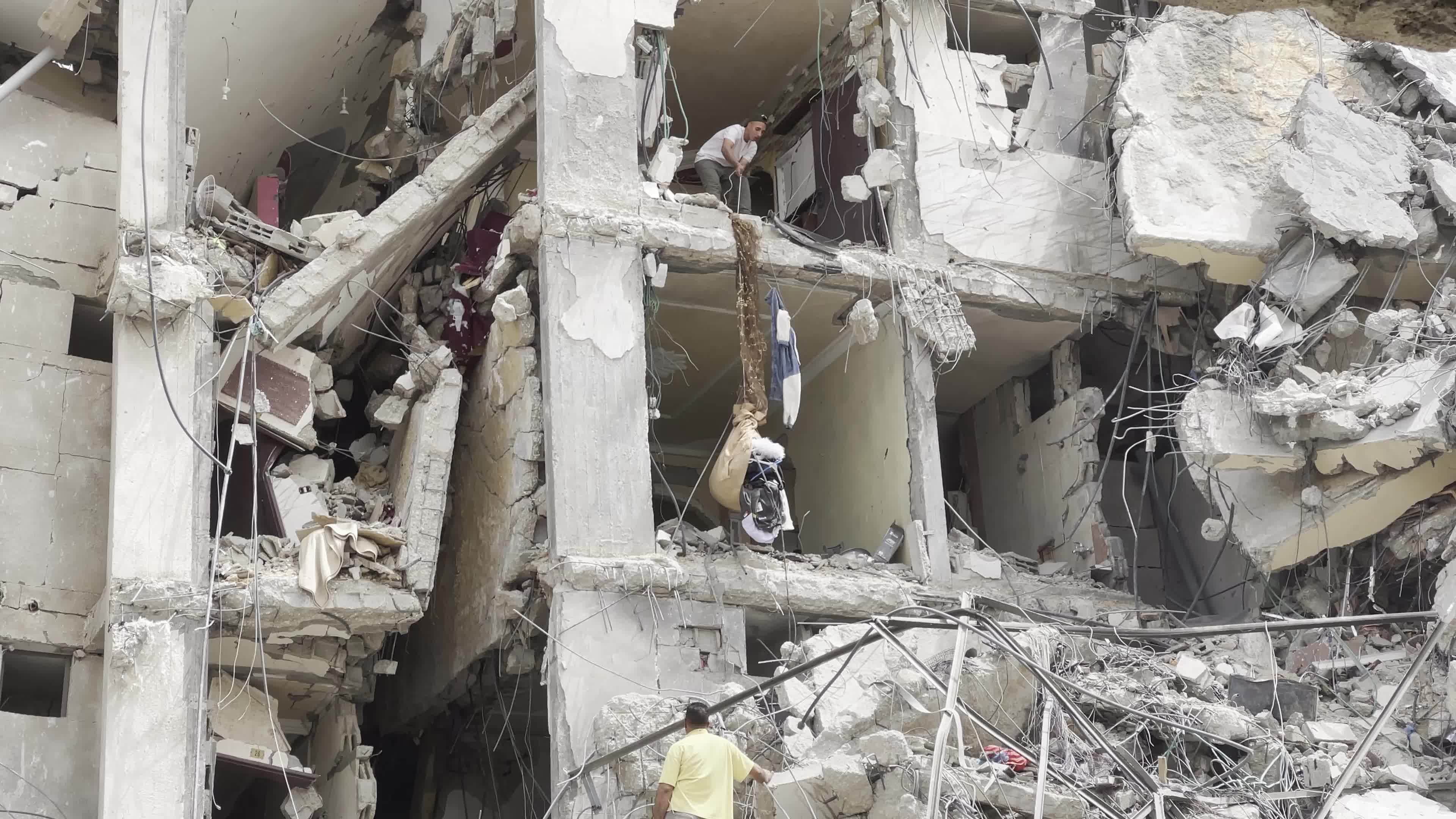 Aftermath of Israeli Airstrike In Gaza, Palestine