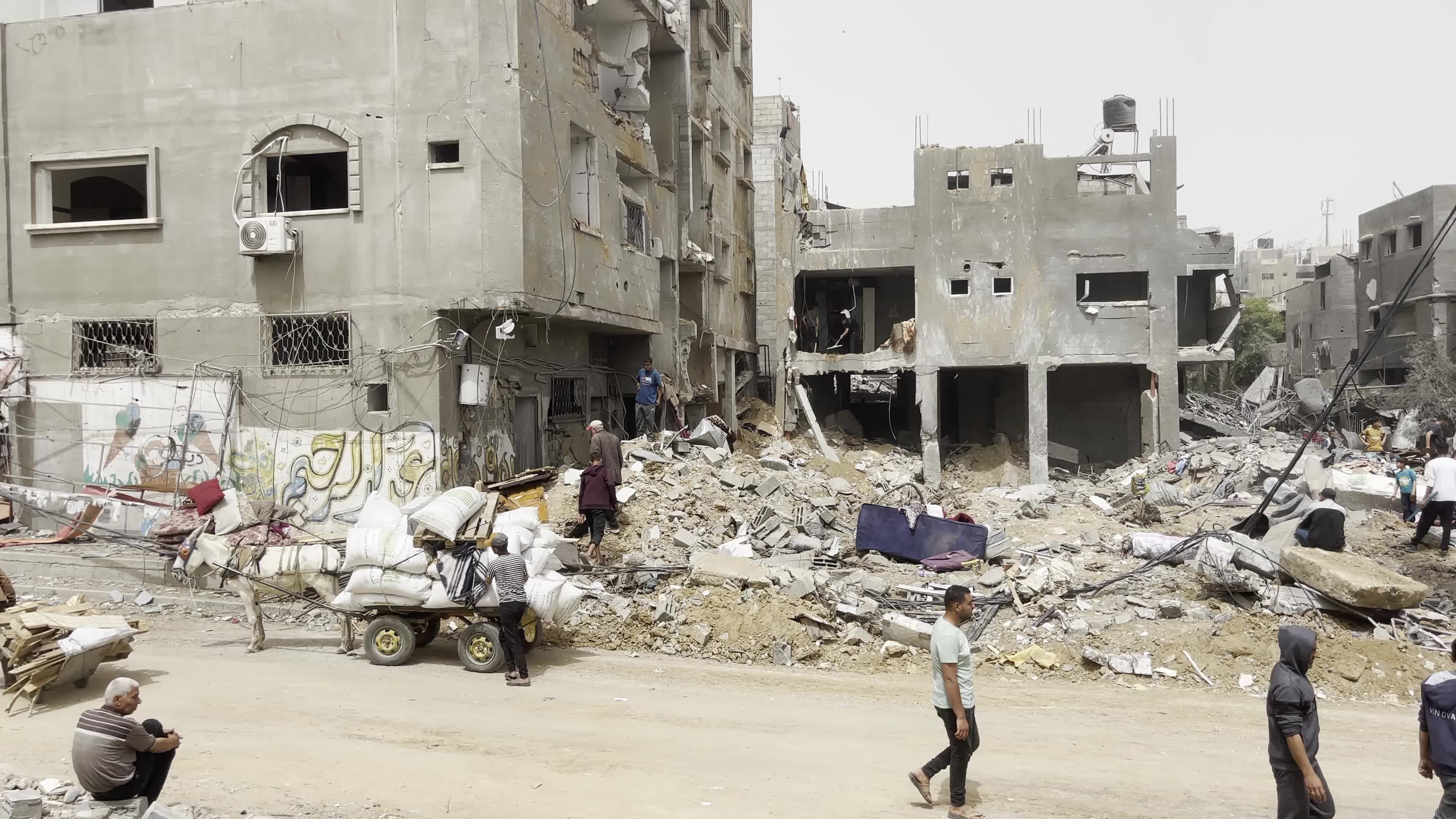 Aftermath of Israeli Airstrike In Gaza, Palestine