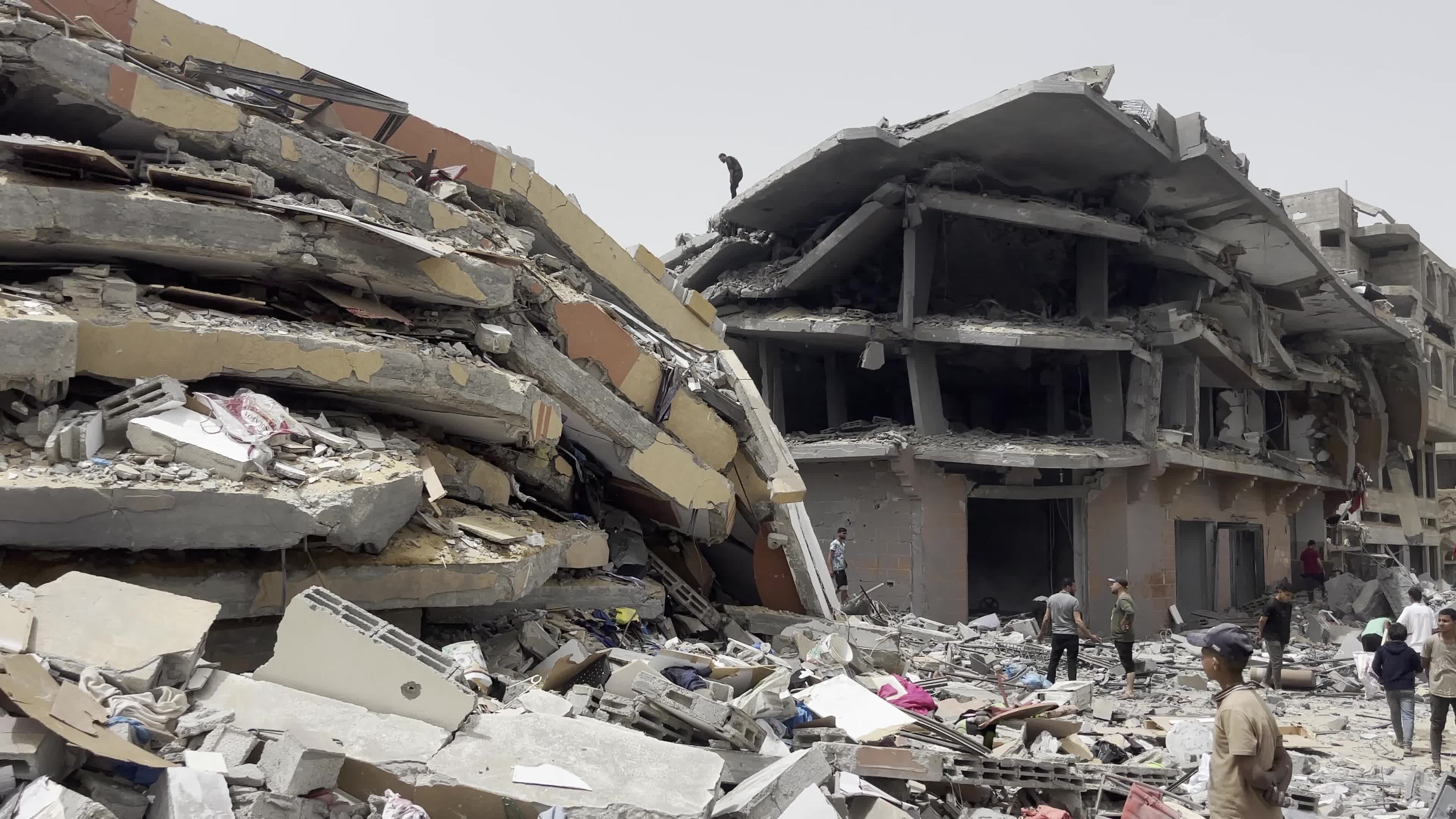 Aftermath of Israeli Airstrike In Gaza, Palestine