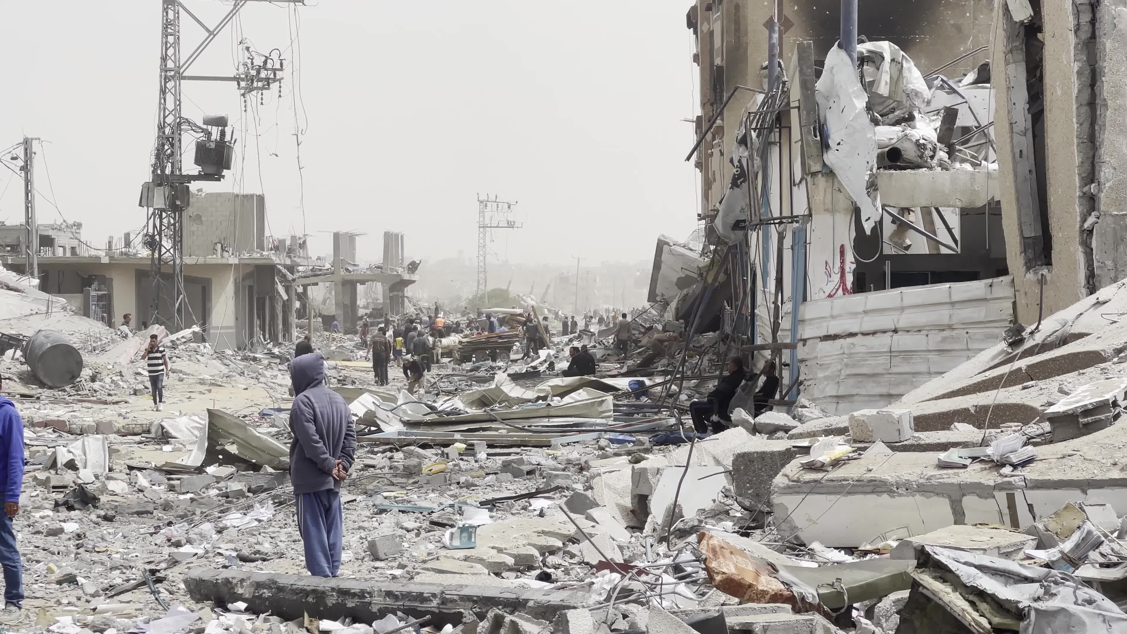 Aftermath of Israeli Airstrike In Gaza, Palestine