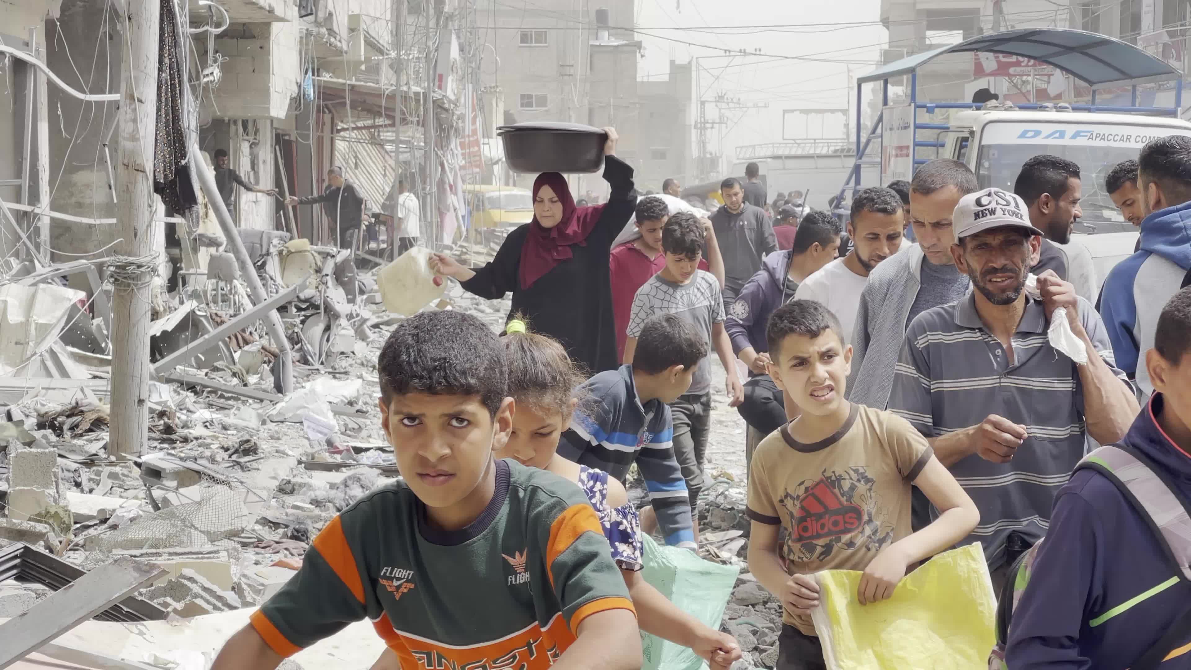 Aftermath of Israeli Airstrike In Gaza, Palestine