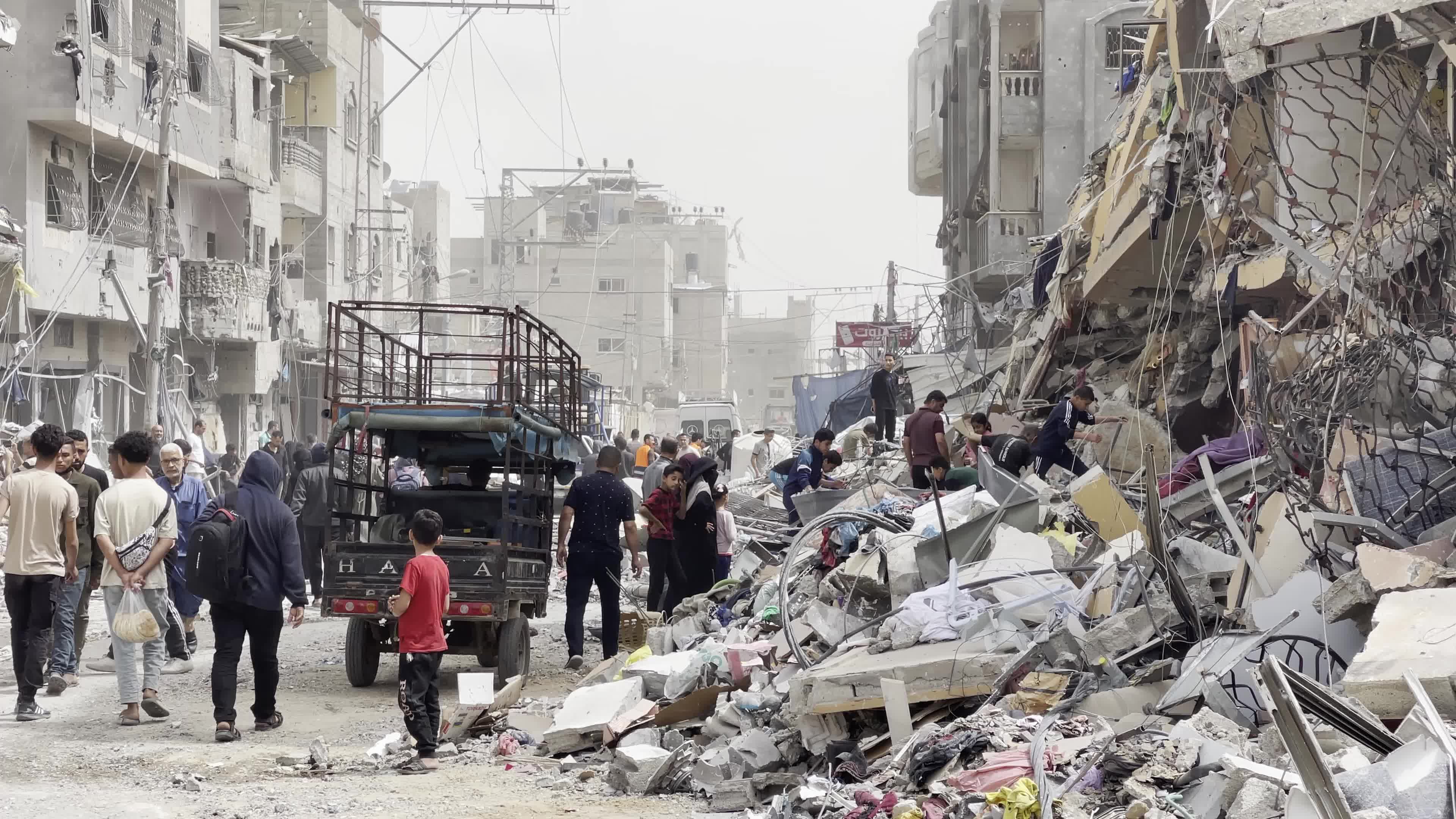 Aftermath of Israeli Airstrike In Gaza, Palestine