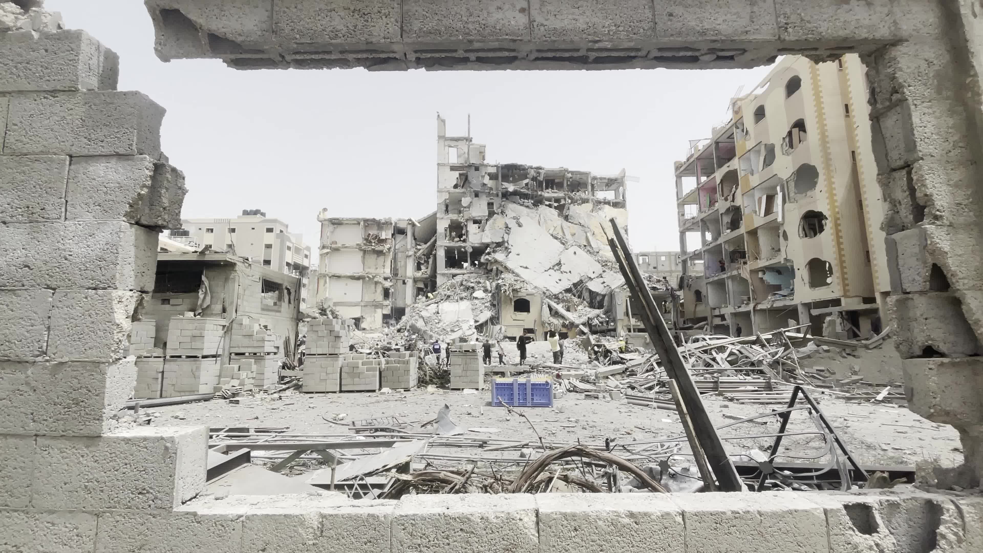 Aftermath of Israeli Airstrike In Gaza, Palestine
