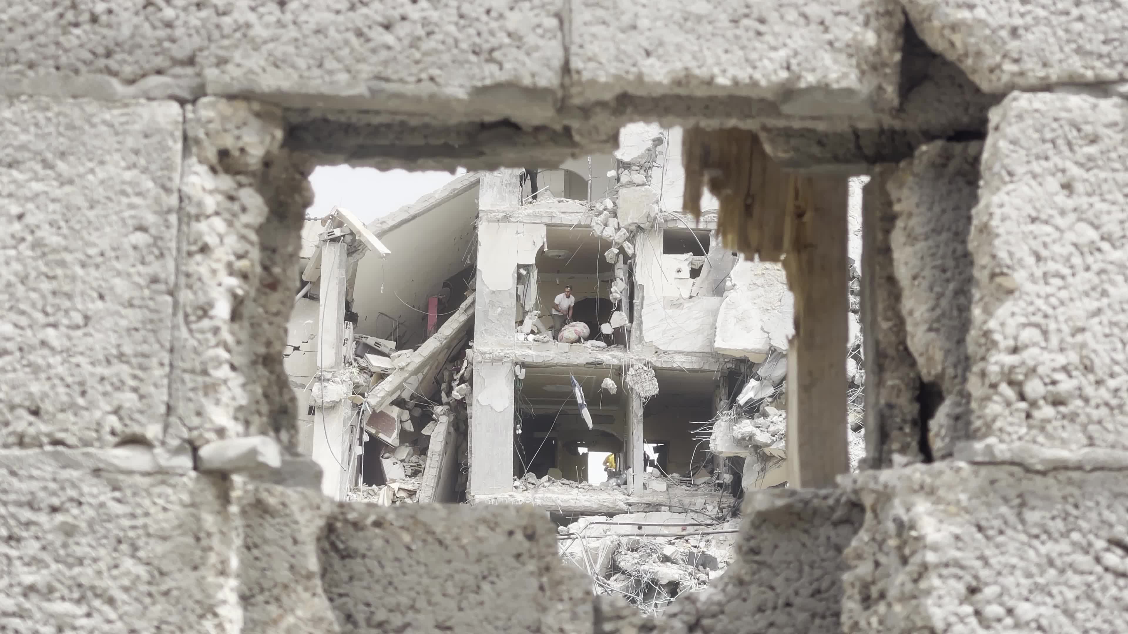 Aftermath of Israeli Airstrike In Gaza, Palestine
