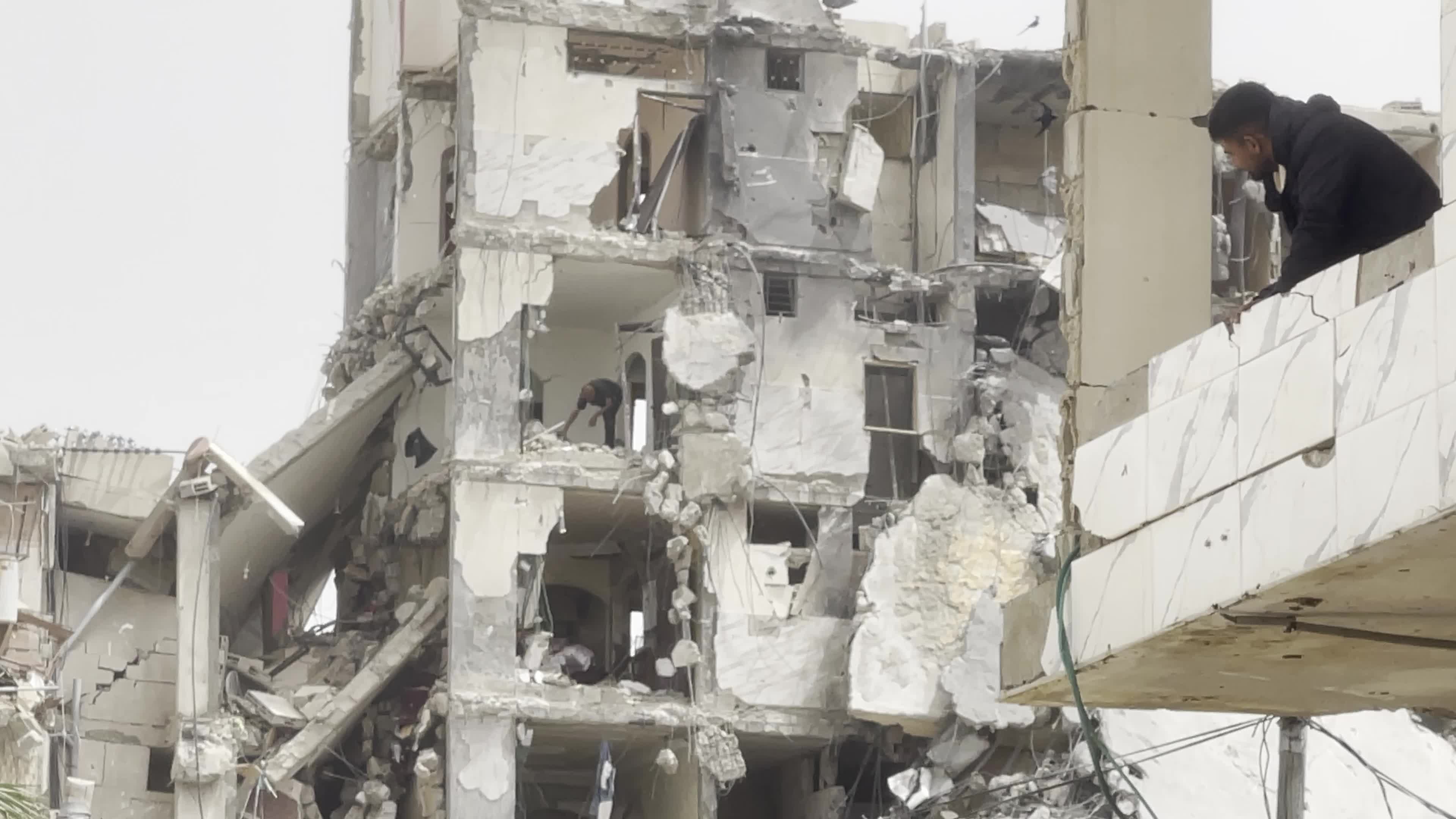 Aftermath of Israeli Airstrike In Gaza, Palestine