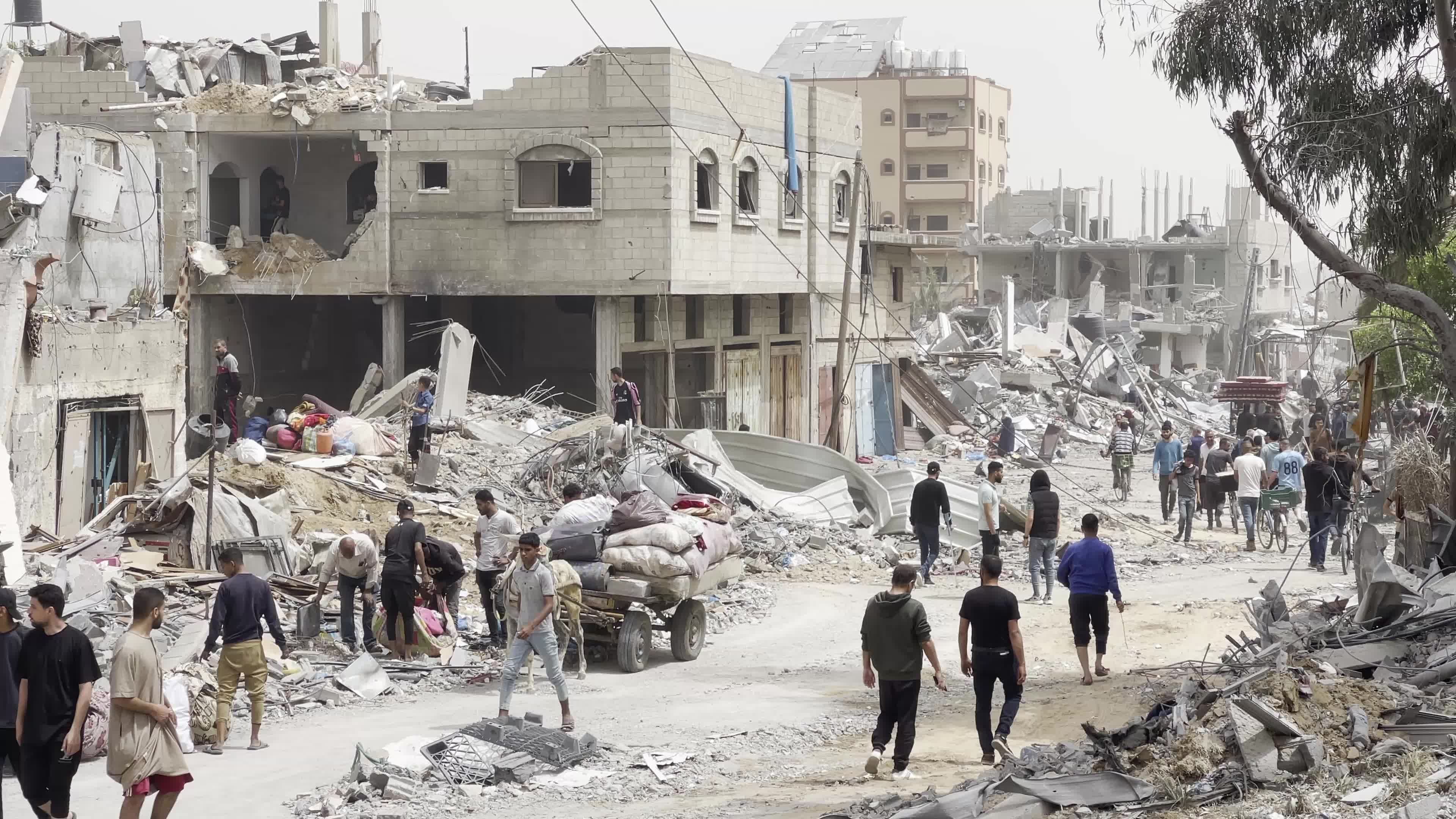 Aftermath of Israeli Airstrike In Gaza, Palestine