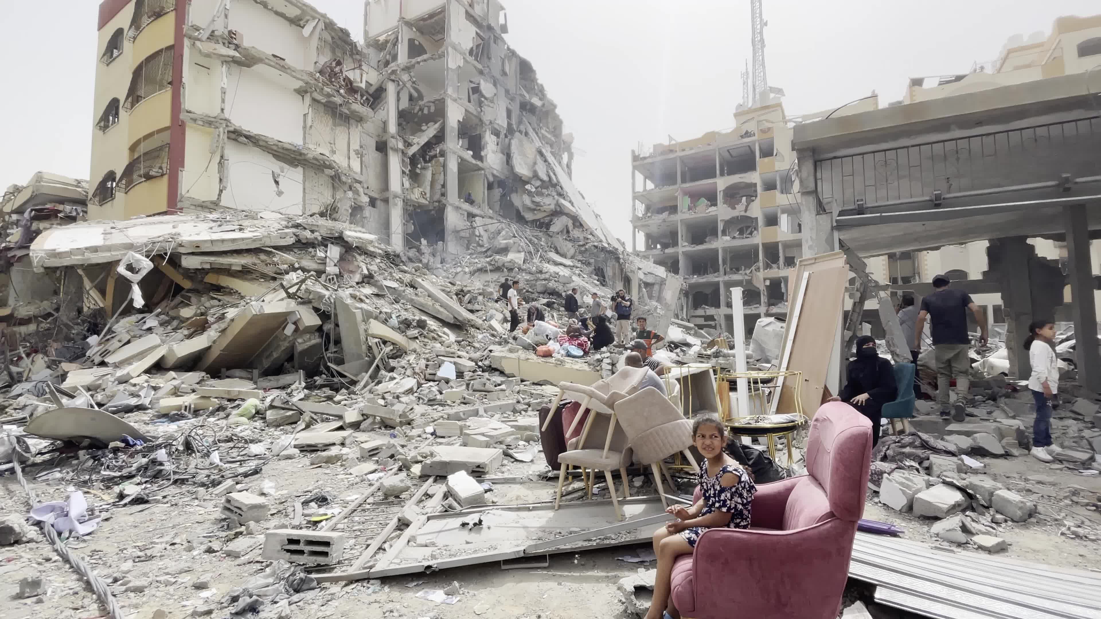 Aftermath of Israeli Airstrike In Gaza, Palestine