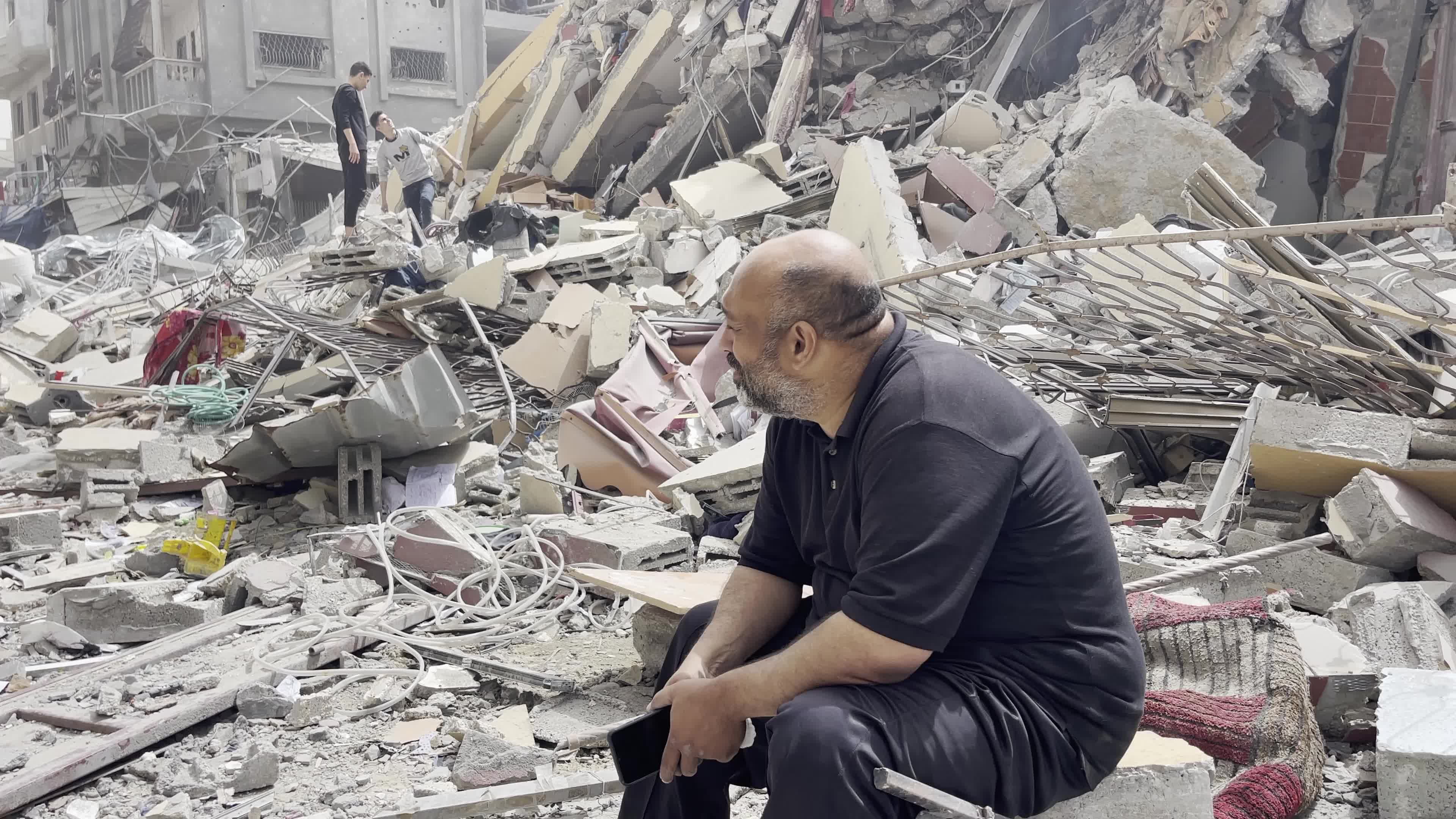 Aftermath of Israeli Airstrike In Gaza, Palestine