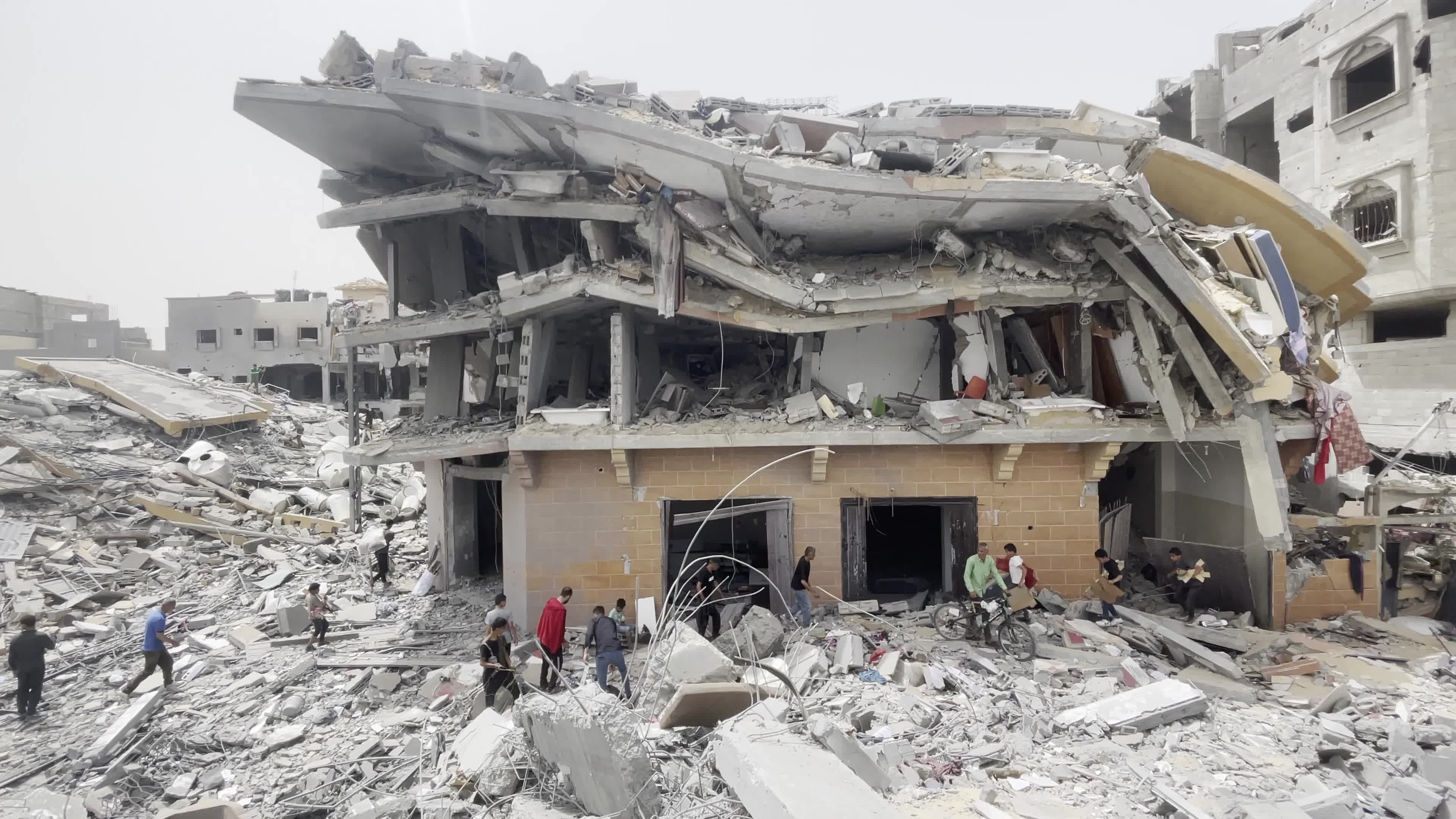 Aftermath of Israeli Airstrike In Gaza, Palestine