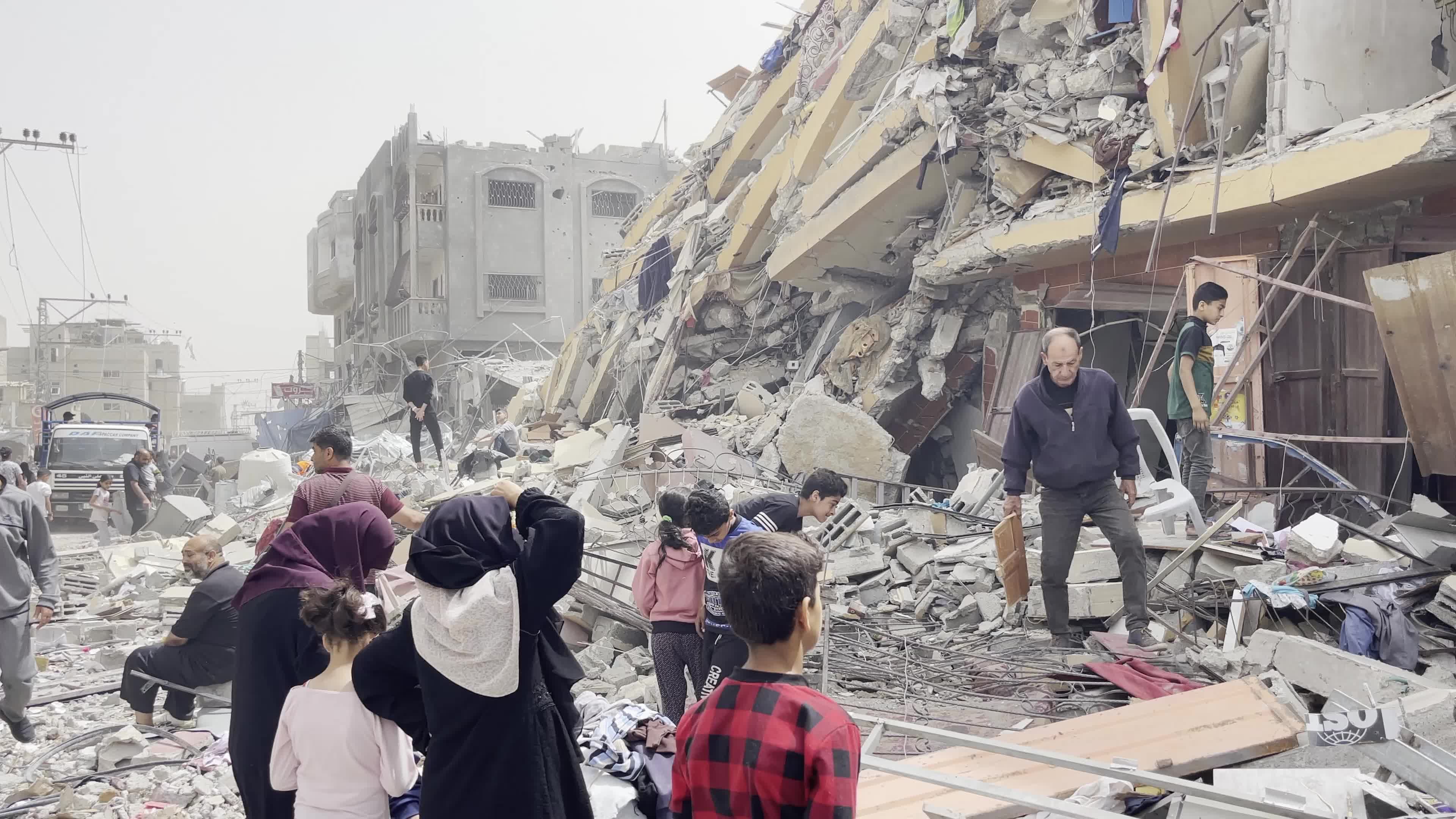 Aftermath of Israeli Airstrike In Gaza, Palestine