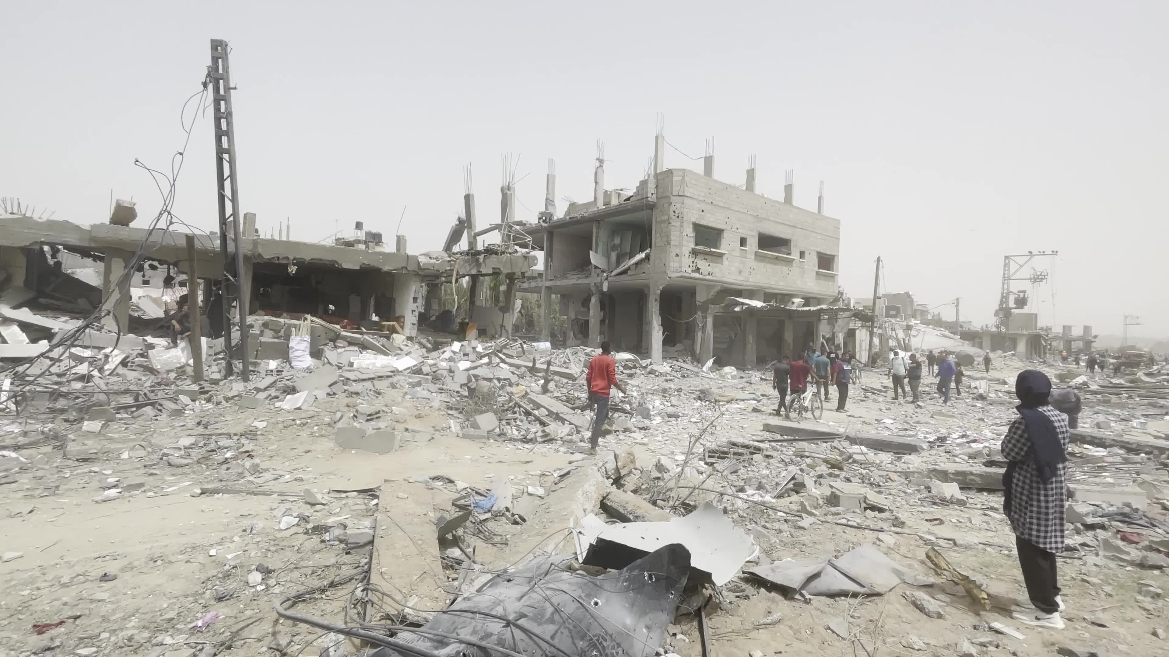 Aftermath of Israeli Airstrike In Gaza, Palestine