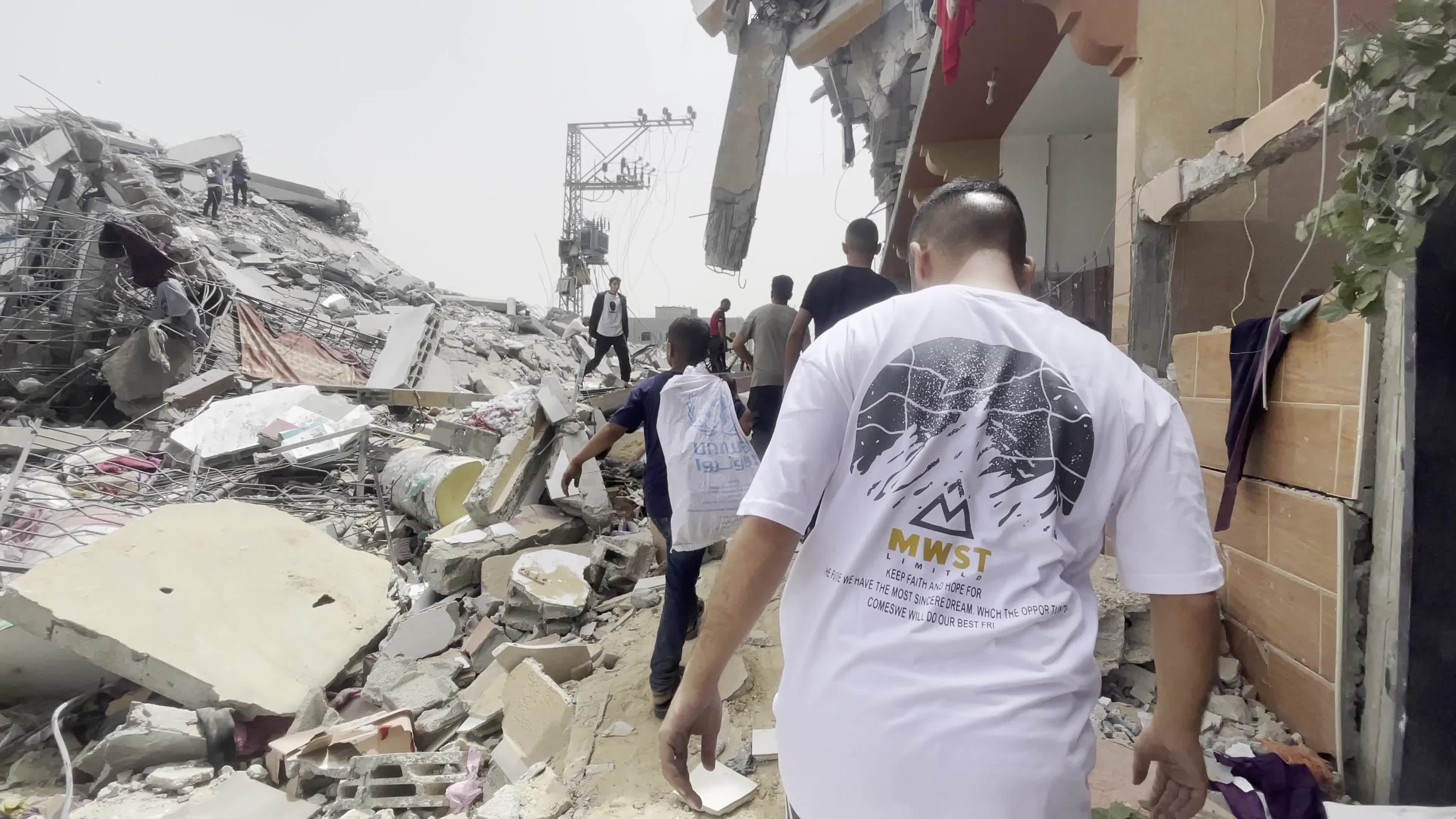 Aftermath of Israeli Airstrike In Gaza, Palestine