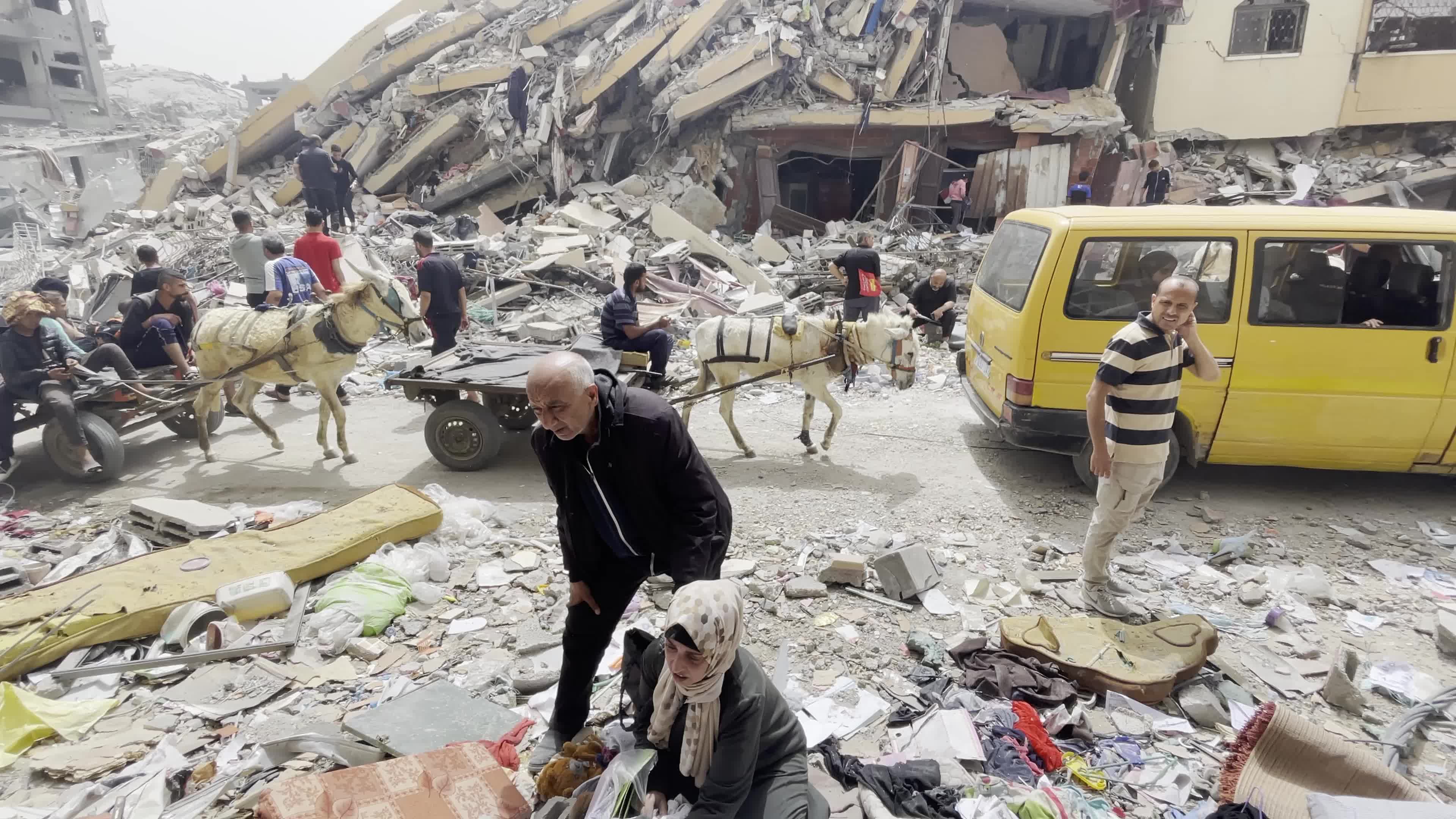 Aftermath of Israeli Airstrike In Gaza, Palestine