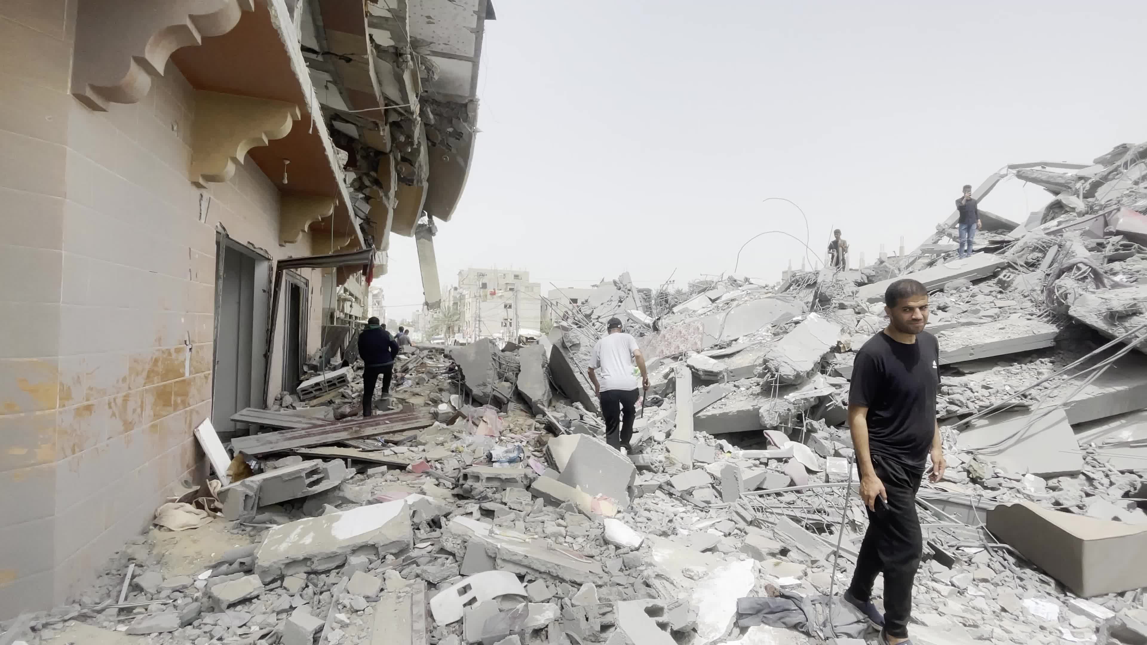 Aftermath of Israeli Airstrike In Gaza, Palestine