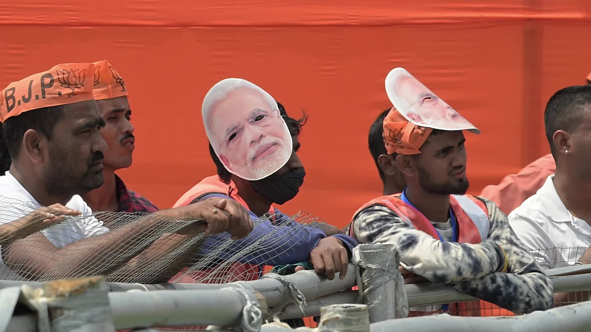 India's Prime Minister Narendra Modi election Rally in India 