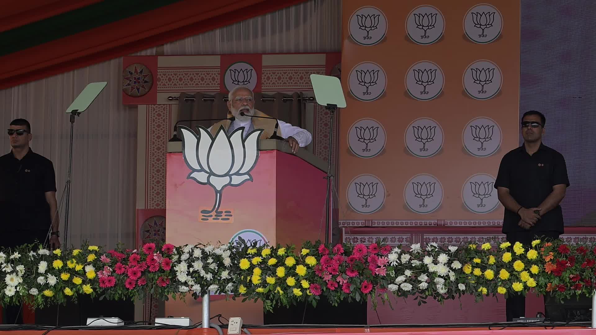 India's Prime Minister Narendra Modi election Rally in India 