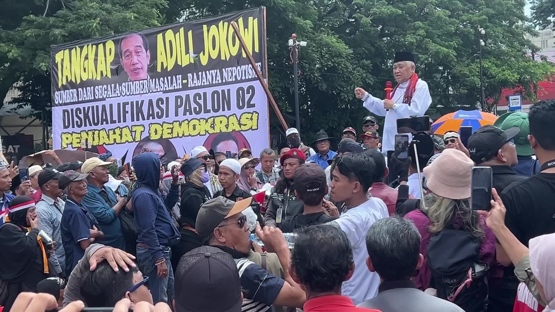 Indonesia activists protest ex-general’s presidential victory following electoral fraud allegations
