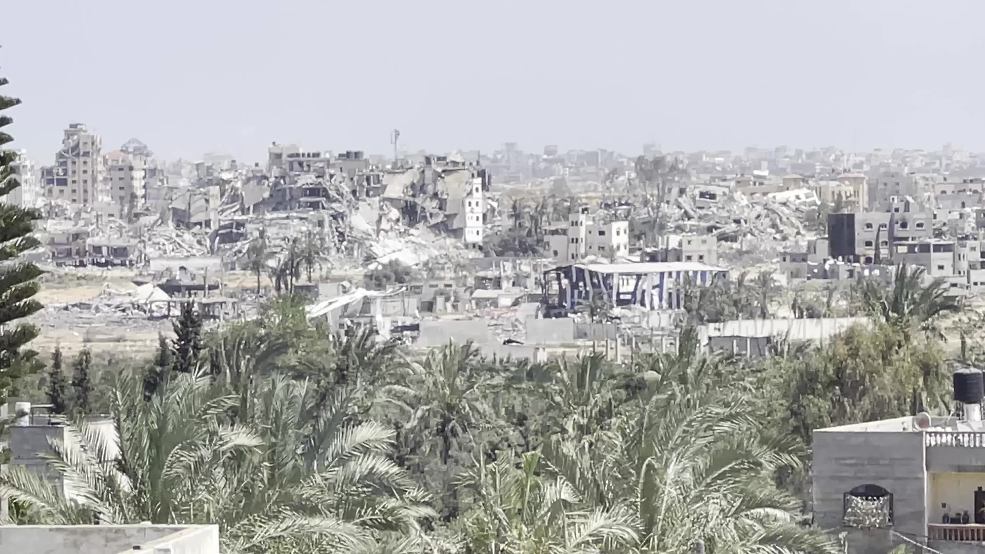 Aftermath of Israeli Airstrike In Gaza, Palestine