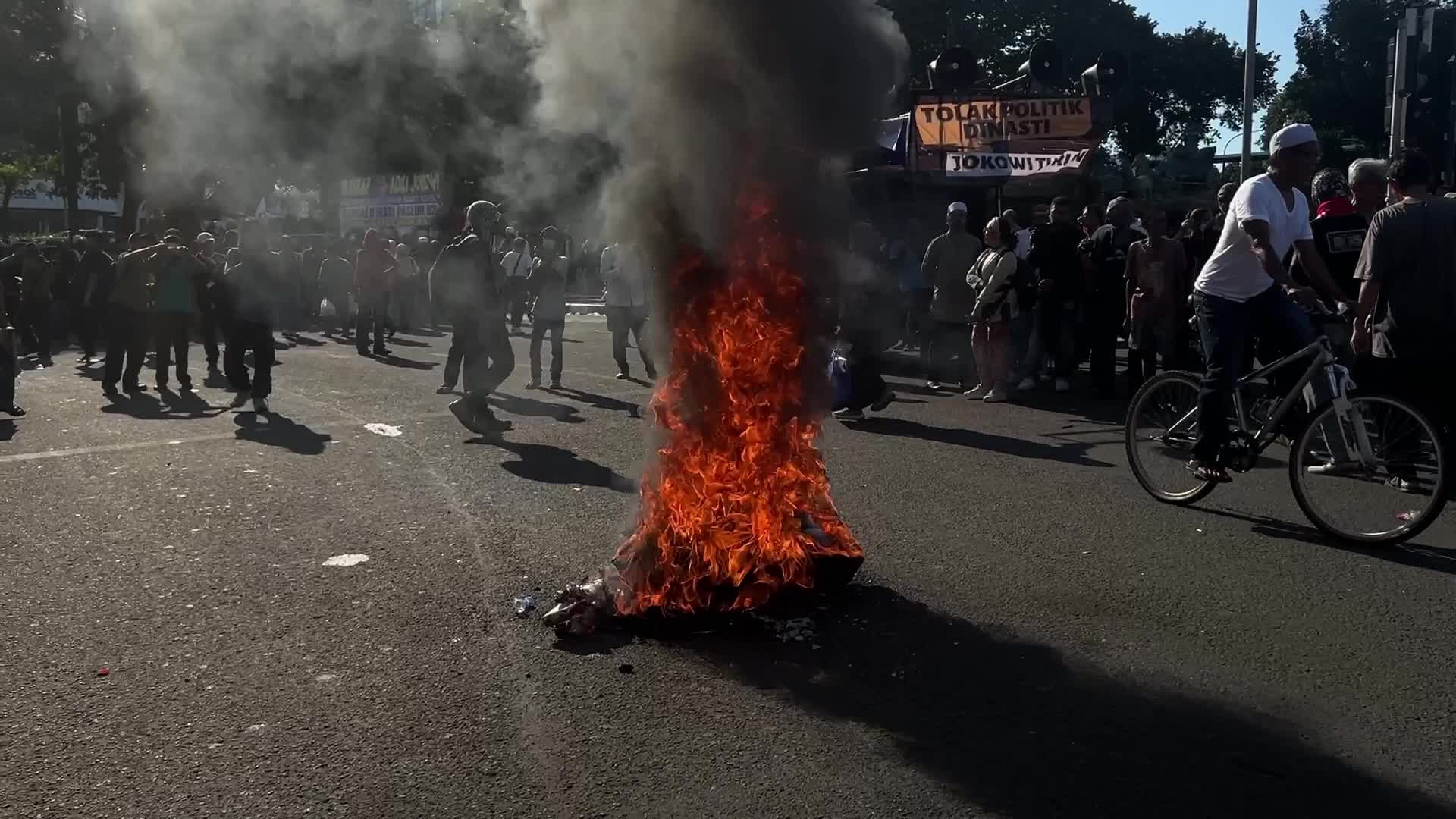Indonesia activists protest ex-general’s presidential victory following electoral fraud allegations
