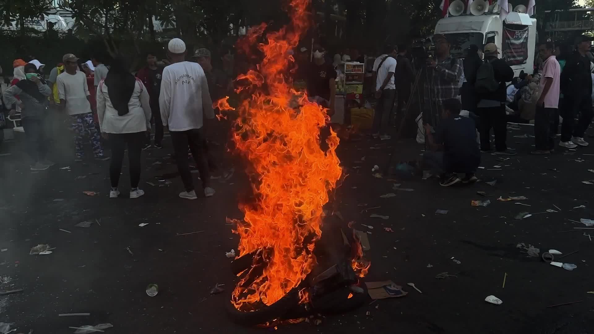 Indonesia activists protest ex-general’s presidential victory following electoral fraud allegations